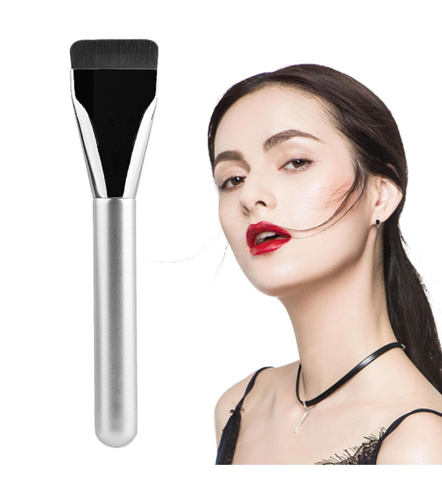 Thin Blade Foundation Makeup Brush Soft Dense Beauty Brush for Liquid Foundation Ultra-thin Lightweight Beauty Tools Men Women Cream Foundation Concealer Brush Makeup Brushes - Buy Online on GoSupps.com