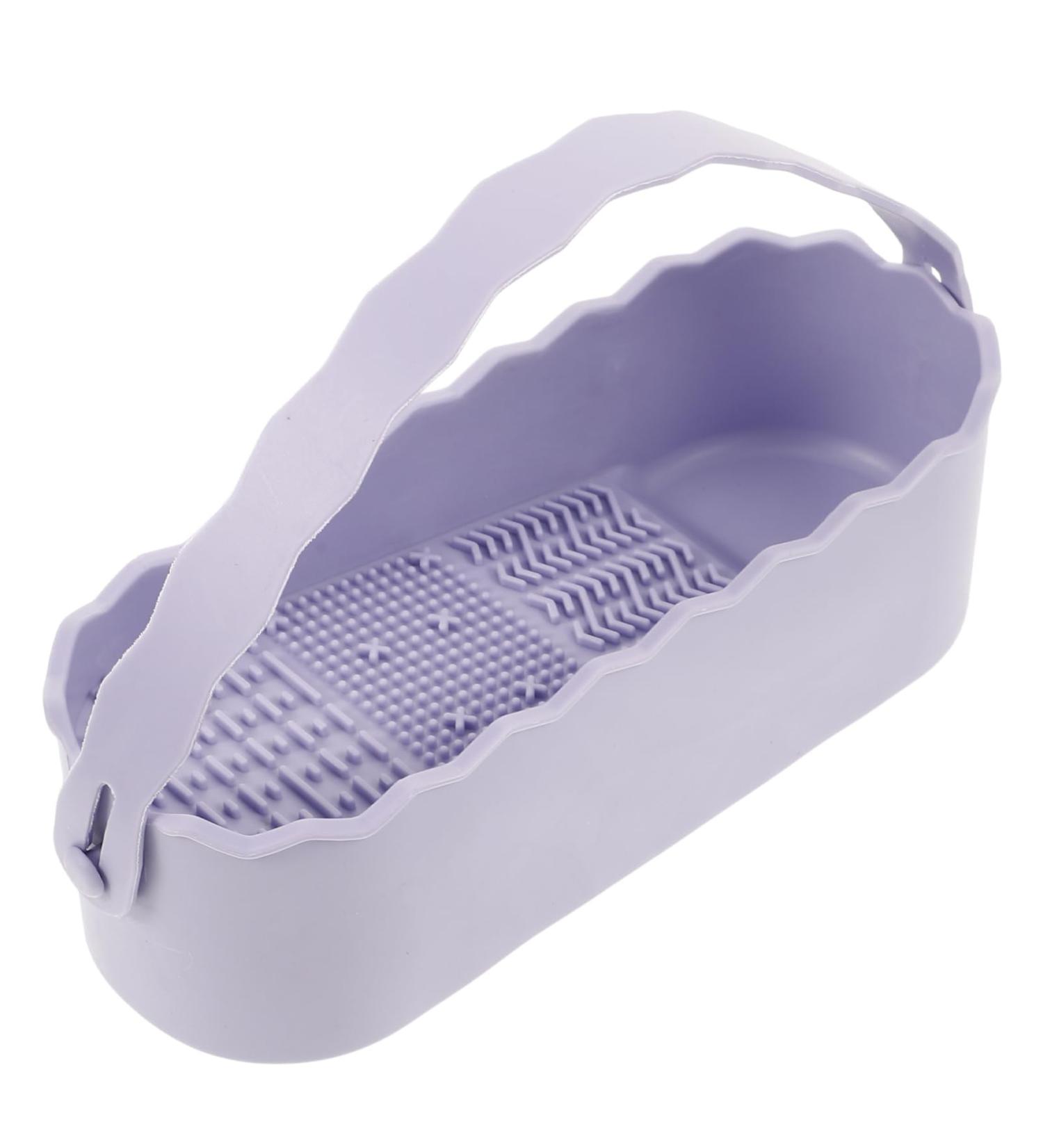 Ipetboom Makeup Brush Cleaning Bowl - 3 in 1 Silicone Mat & Drying Holder for Art & Cosmetic Brushes - Buy Online on GoSupps.com