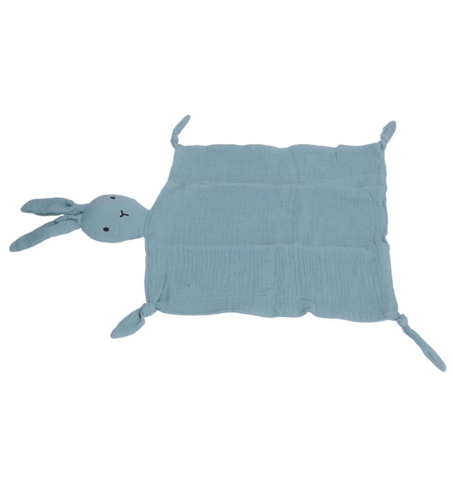 Buy Bunny Lovey Ceiling - Double-Aged Cotton Muslin Cartoon for Comfortable Teething Relief (Blue) - International Shipping Available - Buy Online on GoSupps.com