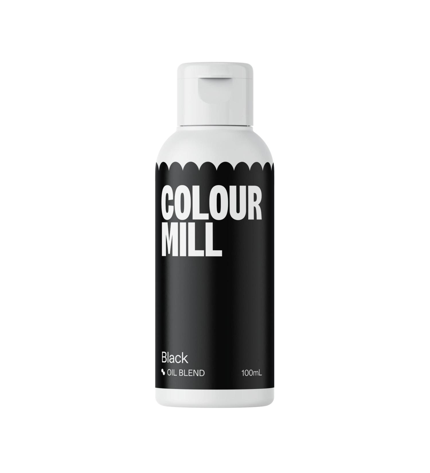 Color Mill Oil Blend Food Color - Black 100ml | Ideal for Chocolate Fondant Cupcakes Baking & Macarons - Premium Food Coloring - Buy Online on GoSupps.com