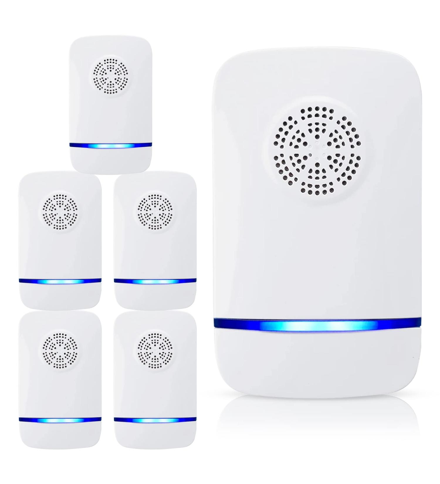 Ultrasonic Pest Repeller - Indoor Electronic Rodent Control Plug-in for Mosquitos, Roaches, Spiders, Mice & Bugs - Pack of 6 - Buy Online on GoSupps.com