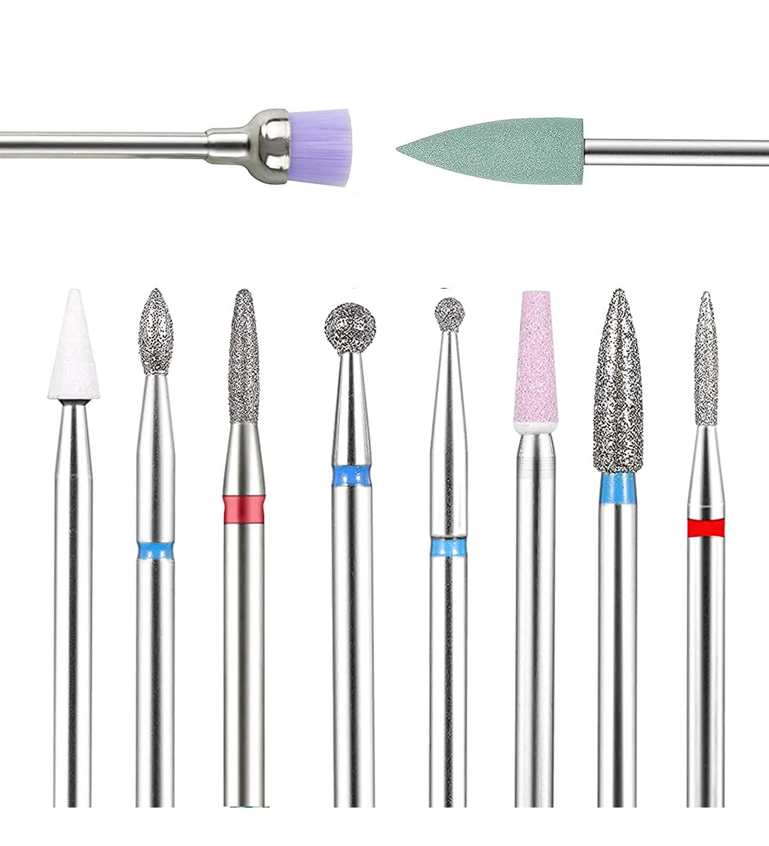 BNG Diamond Nail Cutter Bits 3/32 Inch Professional Cuticle Polish Removal Electric Manicure Pedicure Nail File Tool (Pack of 10) 10 Items - Buy Online on GoSupps.com