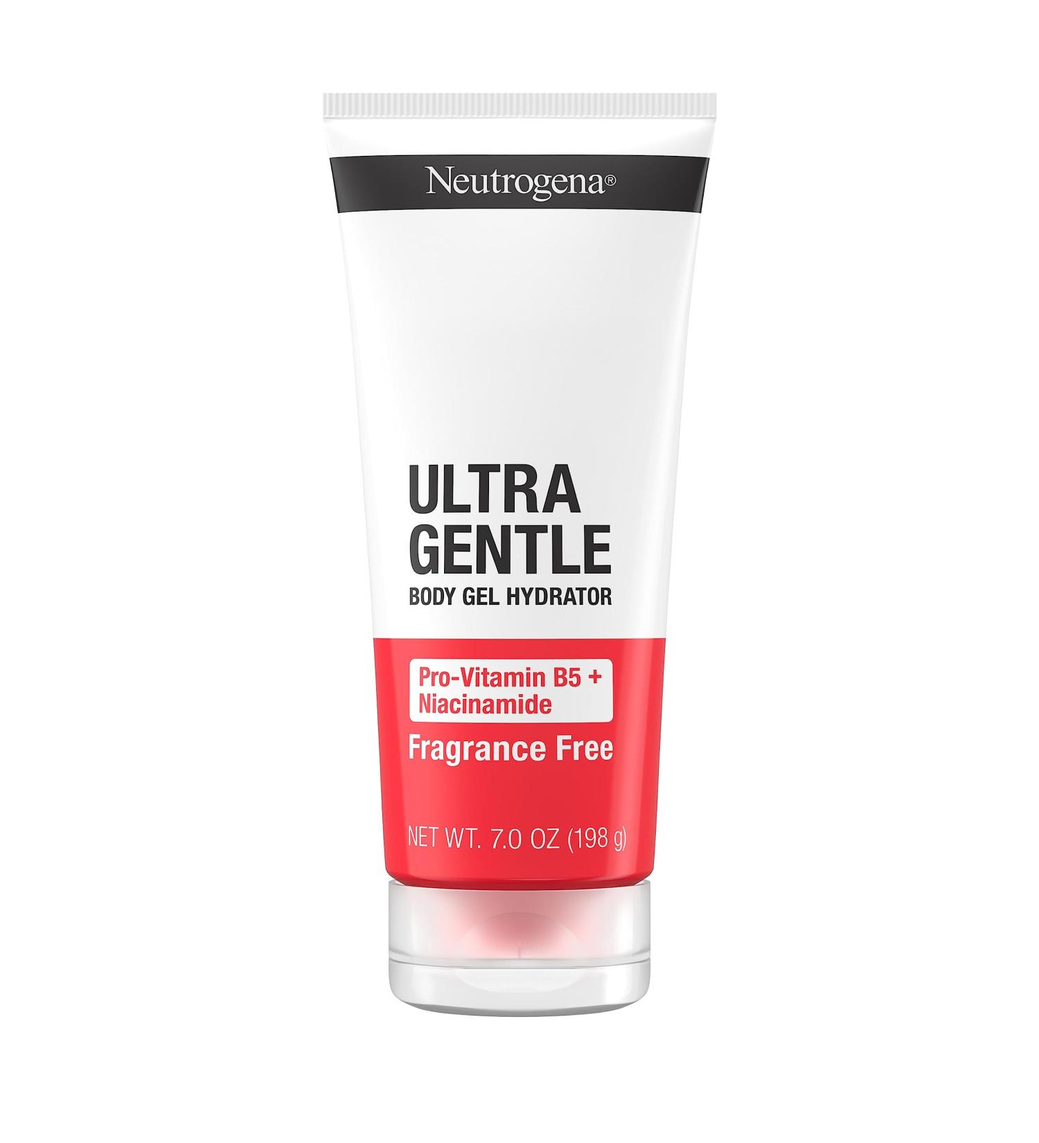Neutrogena Ultra Gentle Body Gel Hydrator - Pro-Vitamin B5 & Niacinamide for Acne-Prone Skin Fragrance-Free Moisturizer 7oz - Hydrating & Non-Comedogenic Body Cream - Buy Online on GoSupps.com