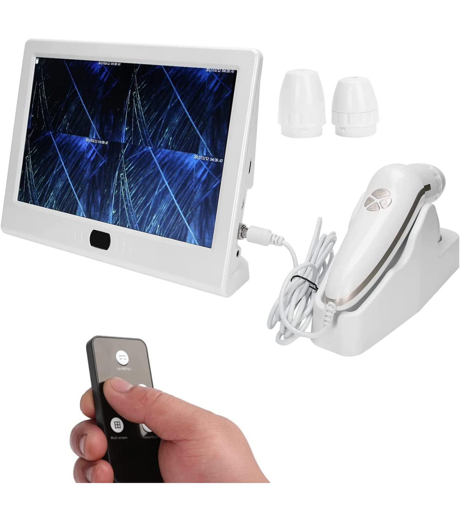 Skin Hair Analyzer Scalp Detector 13inch Multifunctional Rechargeable Hair Follicle Skin Diagnosis Scanner Skin Health Detection for Home Salon Use - Buy Online on GoSupps.com