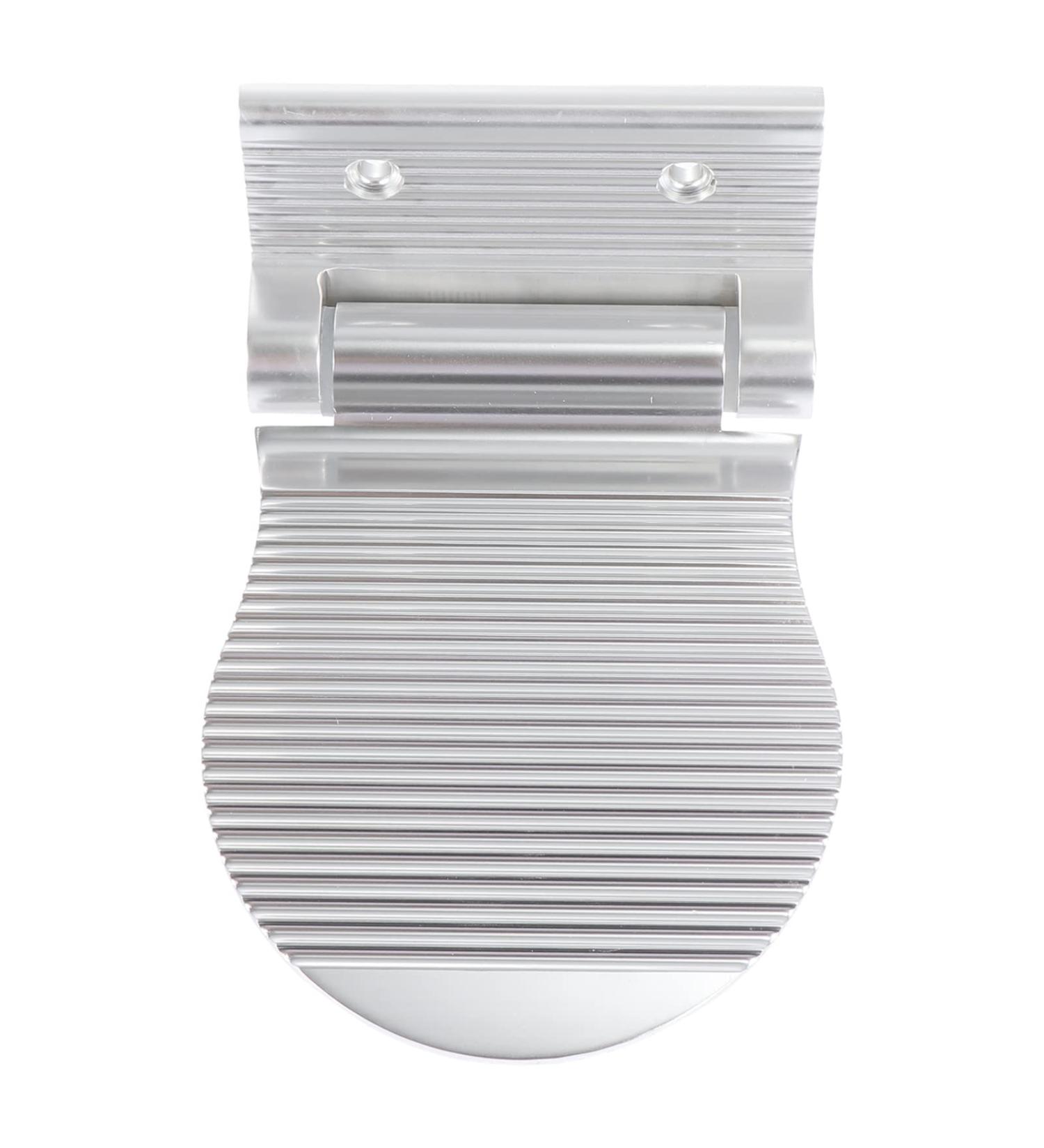 Frcolor Foldable Wall-Mounted Footrest - Aluminum Shoe Wash & Leg Support Pedal 15x10cm Silver for Bathroom Use - Buy Online on GoSupps.com