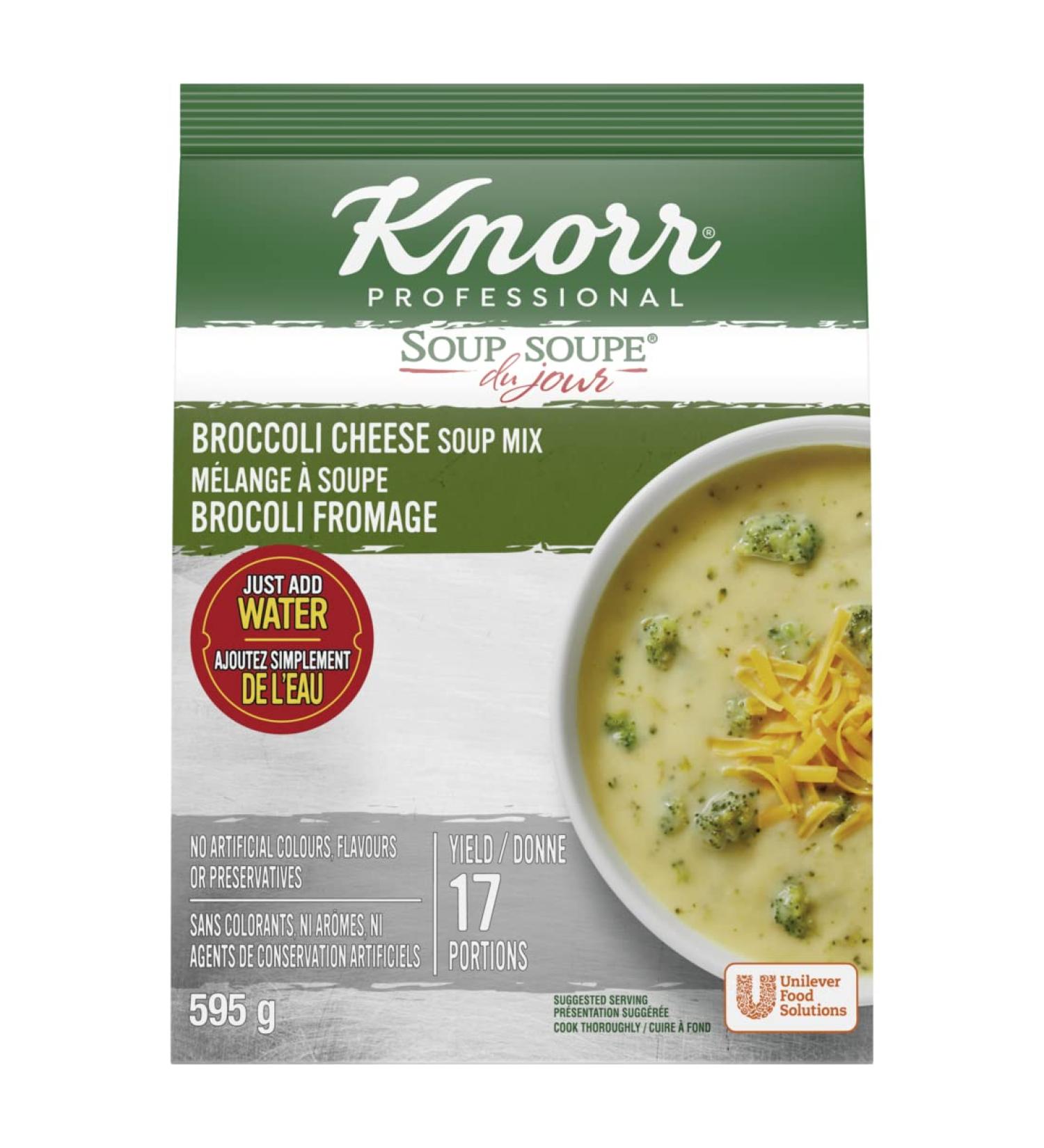 Knorr Professional Broccoli Cheddar Soup Mix Gluten Free Broccoli 595 g (Pack of 1) - Buy Online on GoSupps.com