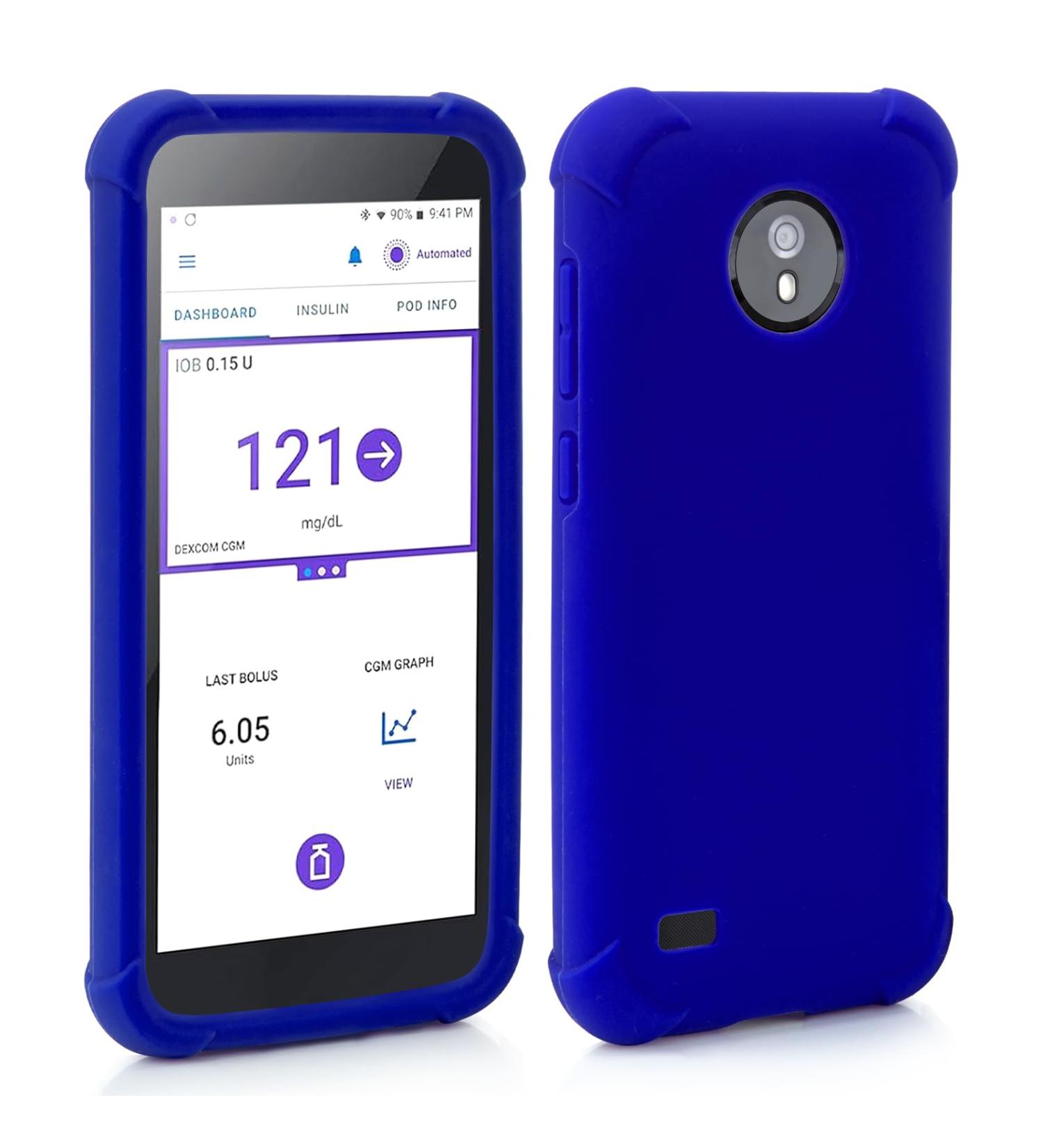 Omnipod 5 Silicone Protective Cover | Shockproof PDM Case with AirTag - Youshares (Blue) - Buy Online on GoSupps.com