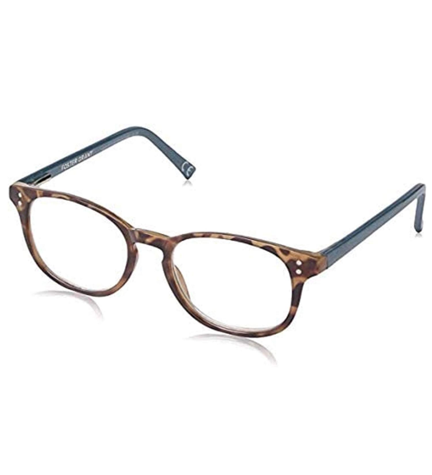 Foster Grant Women's Elodie Round Reading Glasses - Brown Tortoise 1.25 | Stylish & Comfortable International Shipping Available - Buy Online on GoSupps.com