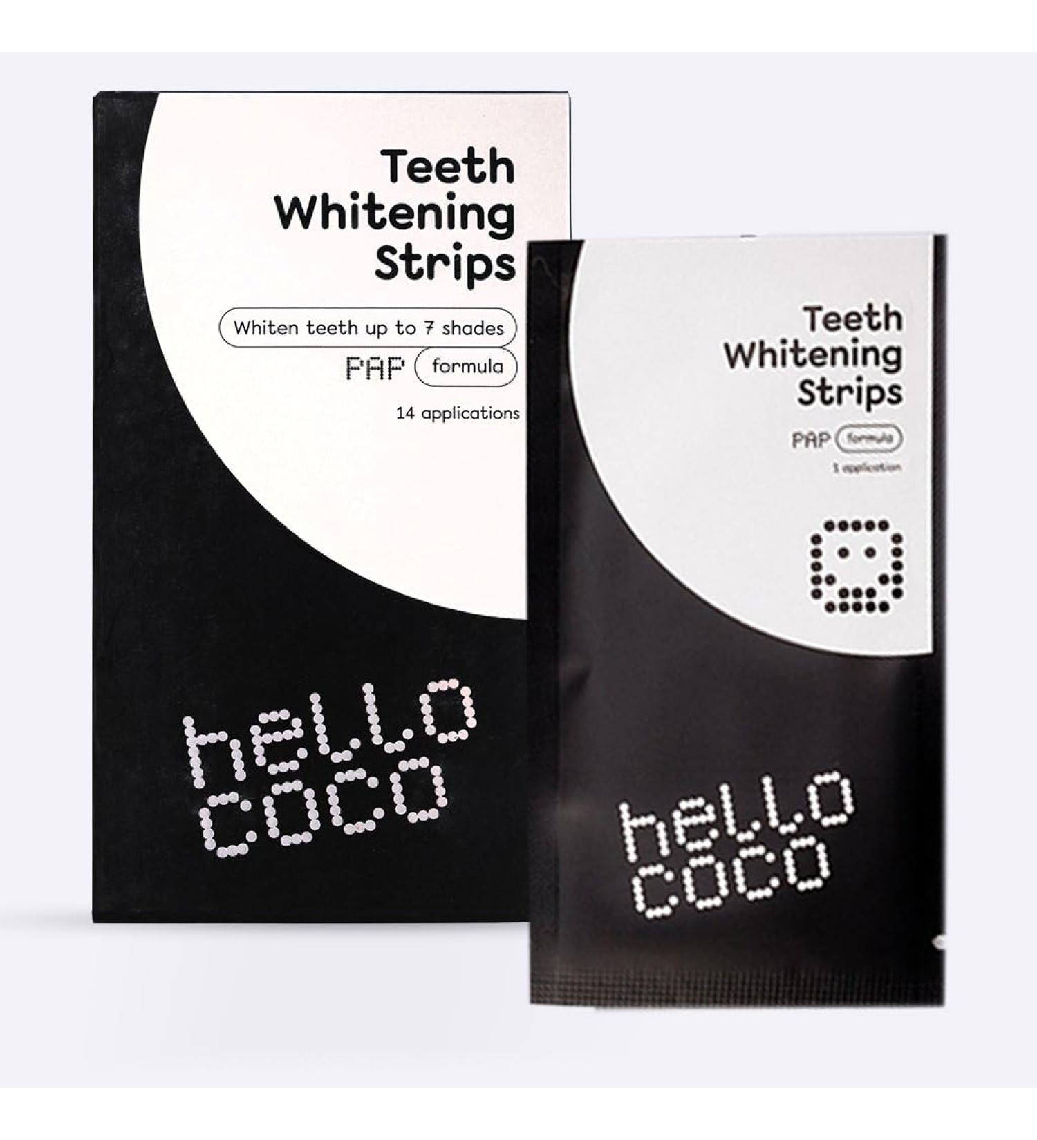 Hello Coco Pap Tooth Whitening Strips | Buy Online for Bright Teeth | Fast International Shipping - Buy Online on GoSupps.com