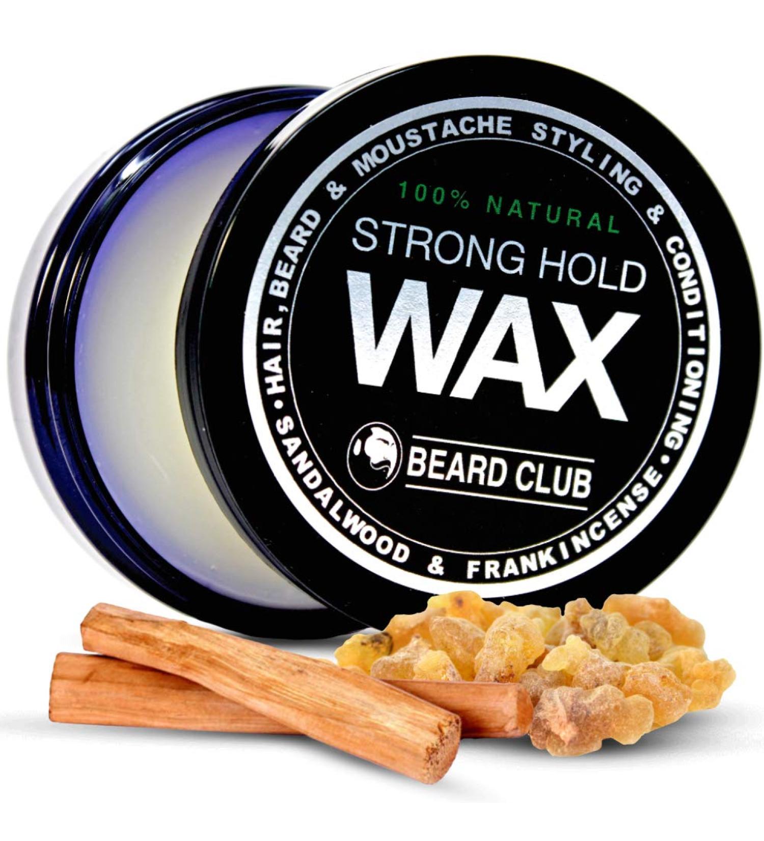 Beard Club Sandalwood & Frankincense Beard Balm for Men - Styling Hair & Moustache Wax - Beard Conditioner and Moisturizer - Buy Online on GoSupps.com
