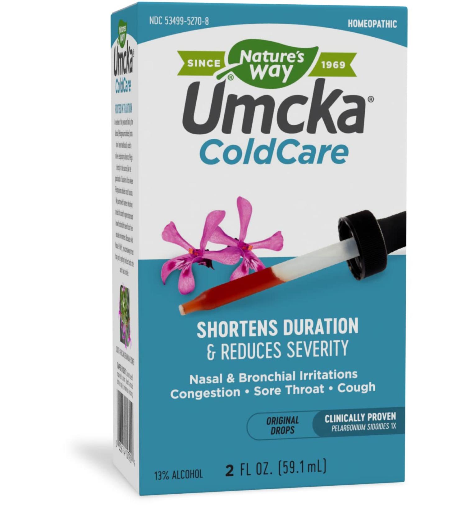 Nature's Way Umcka ColdCare Drops - Shortens Duration & Reduces Severity - 2 fl oz - Buy Online on GoSupps.com