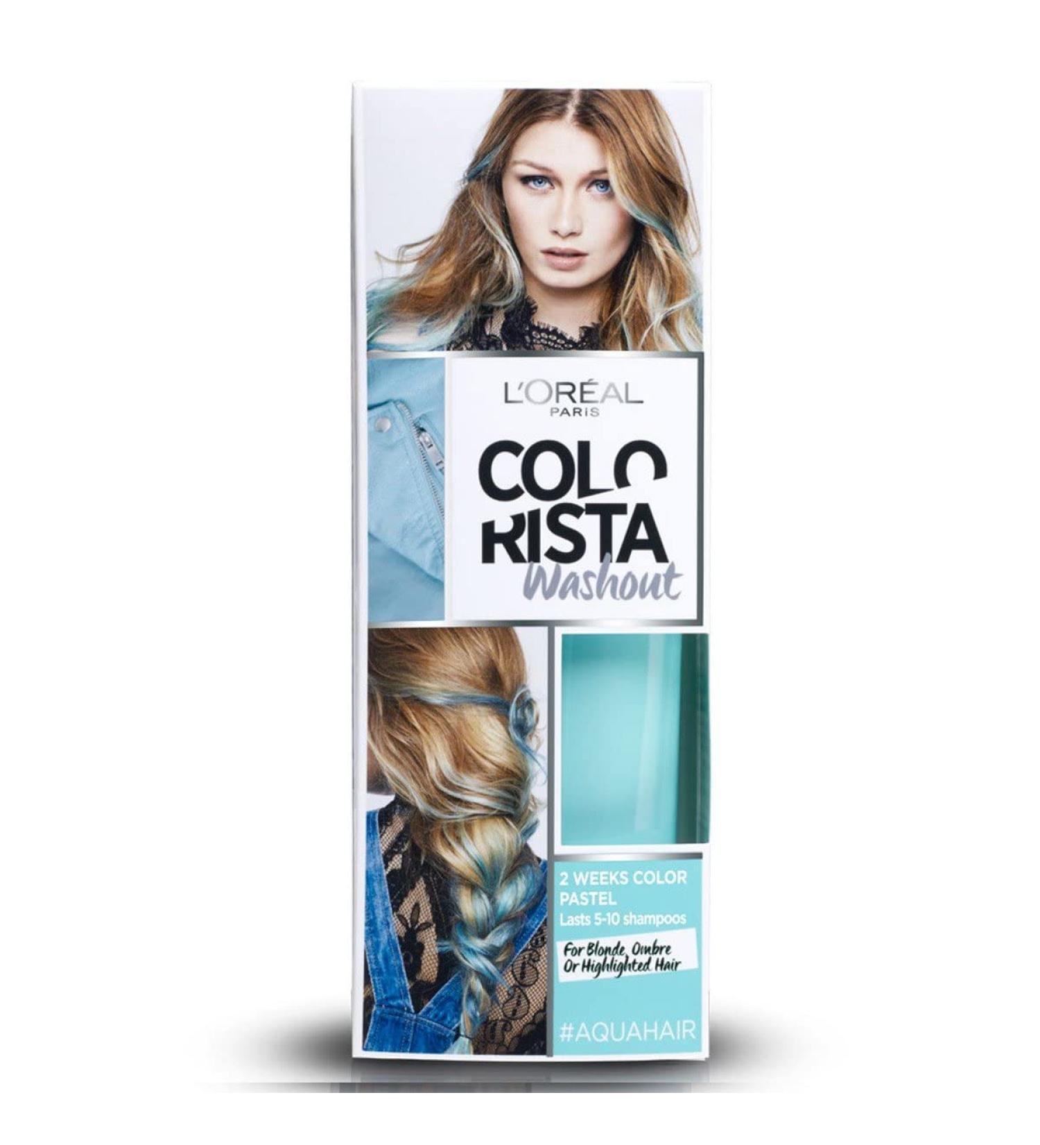 LOreal Colorista Washout Ocean Blue - Temporary Hair Color for Effortless Summer Streaks | Shop Now! - Buy Online on GoSupps.com