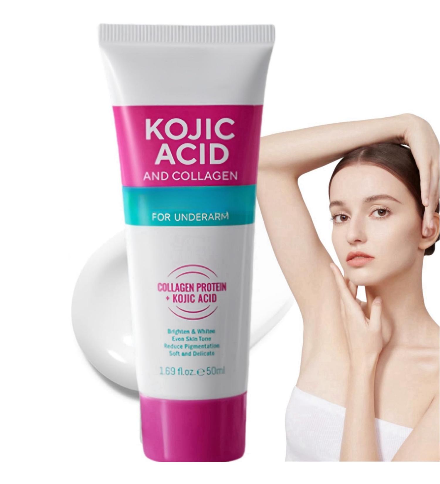 Kojic Acid Skin Underarm Cream Korean Skin Care for Women Kojic Acid Skin Cream Dark Neck Remover Cream Kojic Acid Knee Cream Cream Kojic Acid Collagen Cream For Dark Underarm Underarm Skin Cream - Buy Online on GoSupps.com