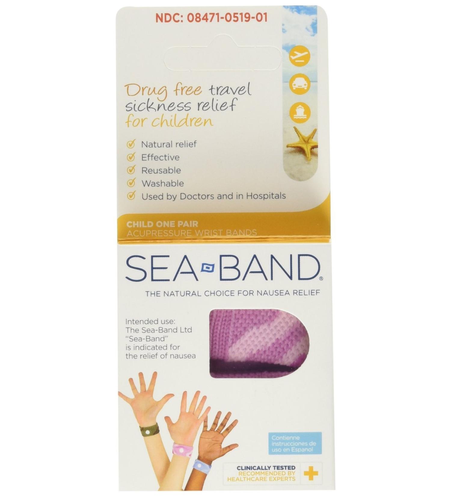 Sea-Band Child Morning and Travel Sickness Wristband 2 Count
