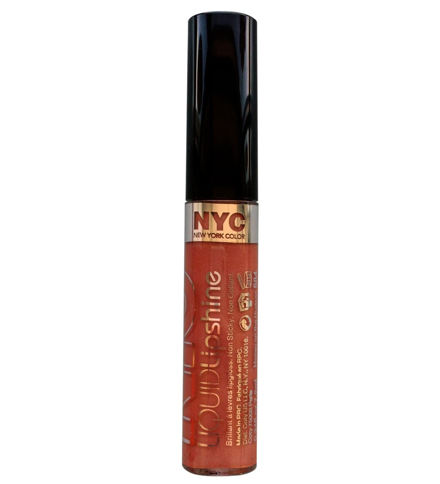 NYC Liquid Lipshine Lip Gloss 7.2ml-584 Honey On The Hudson