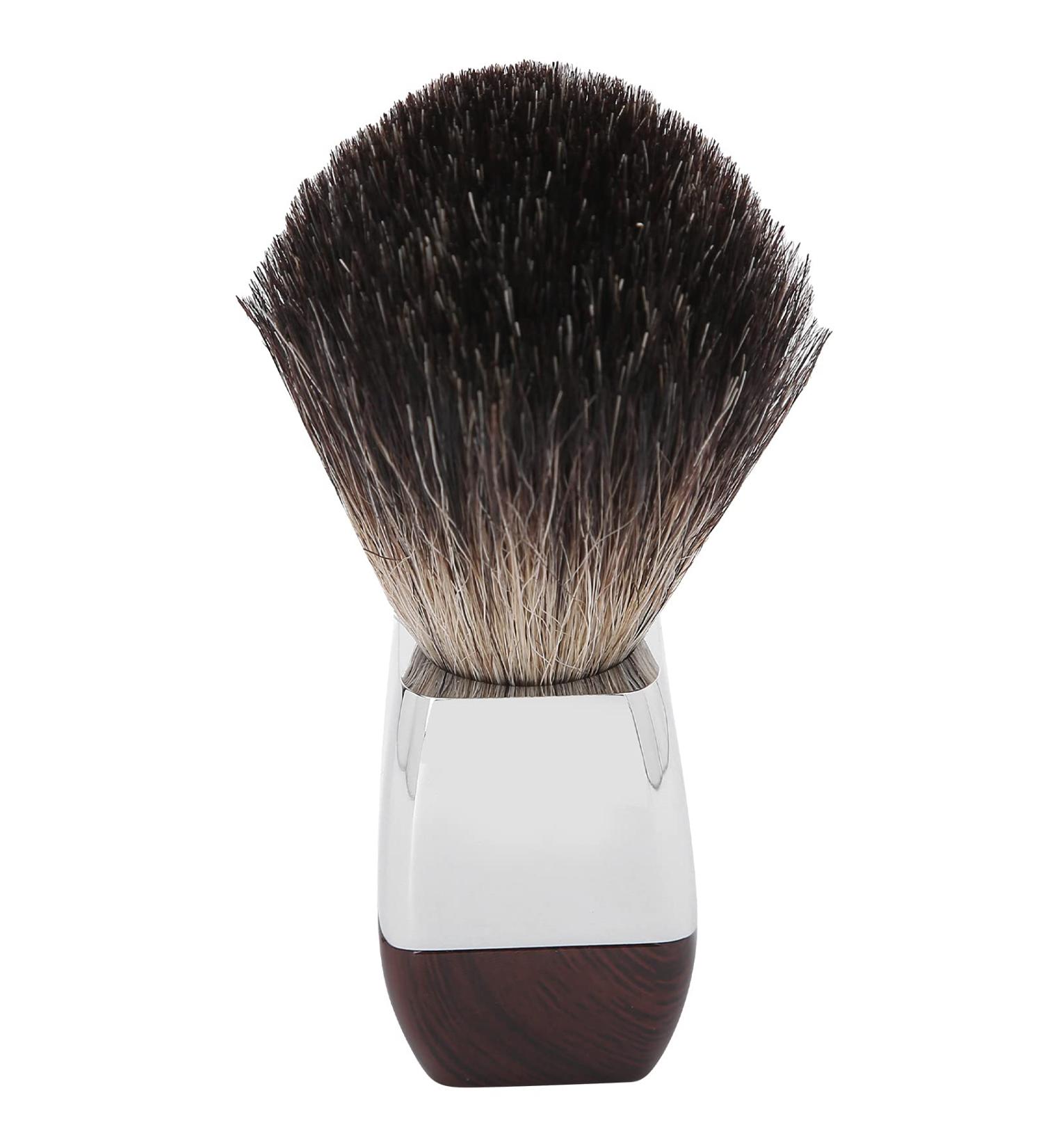 Professional Men s Shaving Brushes | Portable Travel Shaving Brushes with Stainless Steel Handle - Buy Online on GoSupps.com