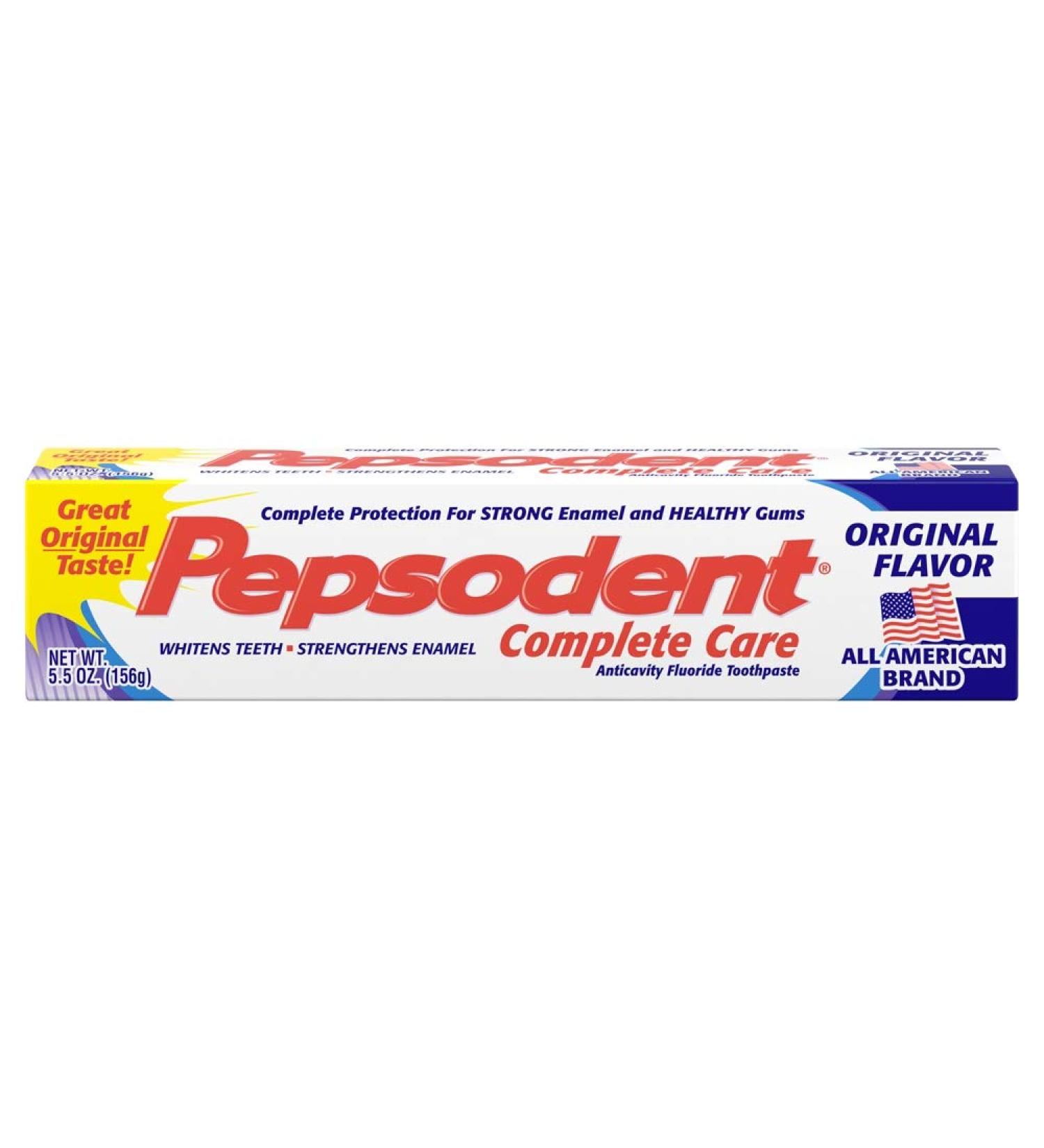 Pepsodent Complete Care Toothpaste Original Flavor 5.5 oz (Pack of 12)