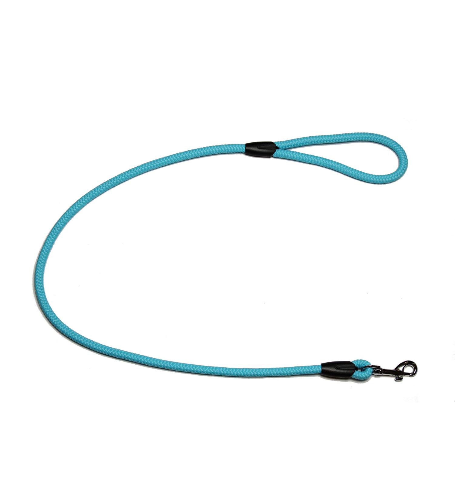 Leash - Rope leash with hand loop Basic 10mm 27 colours 7 lengths (1.00 m turquoise) 1.00 m turquoise