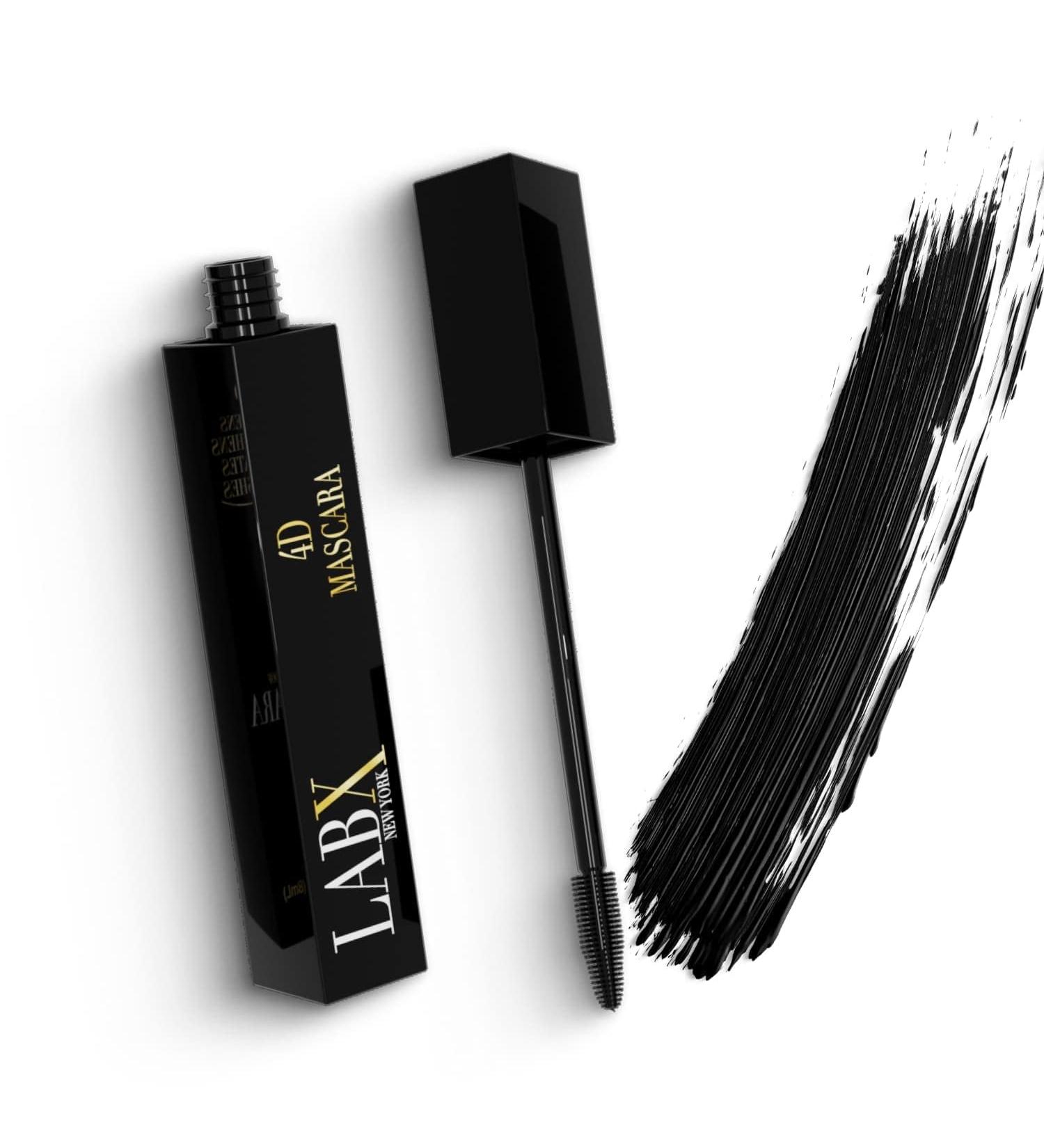 LABX NEW YORK Advanced 4D Eyelash Mascara - False Lash Effect Lengthening & Volumizing Waterproof Mascara - Carbon Black 8 mL - Buy Online on GoSupps.com