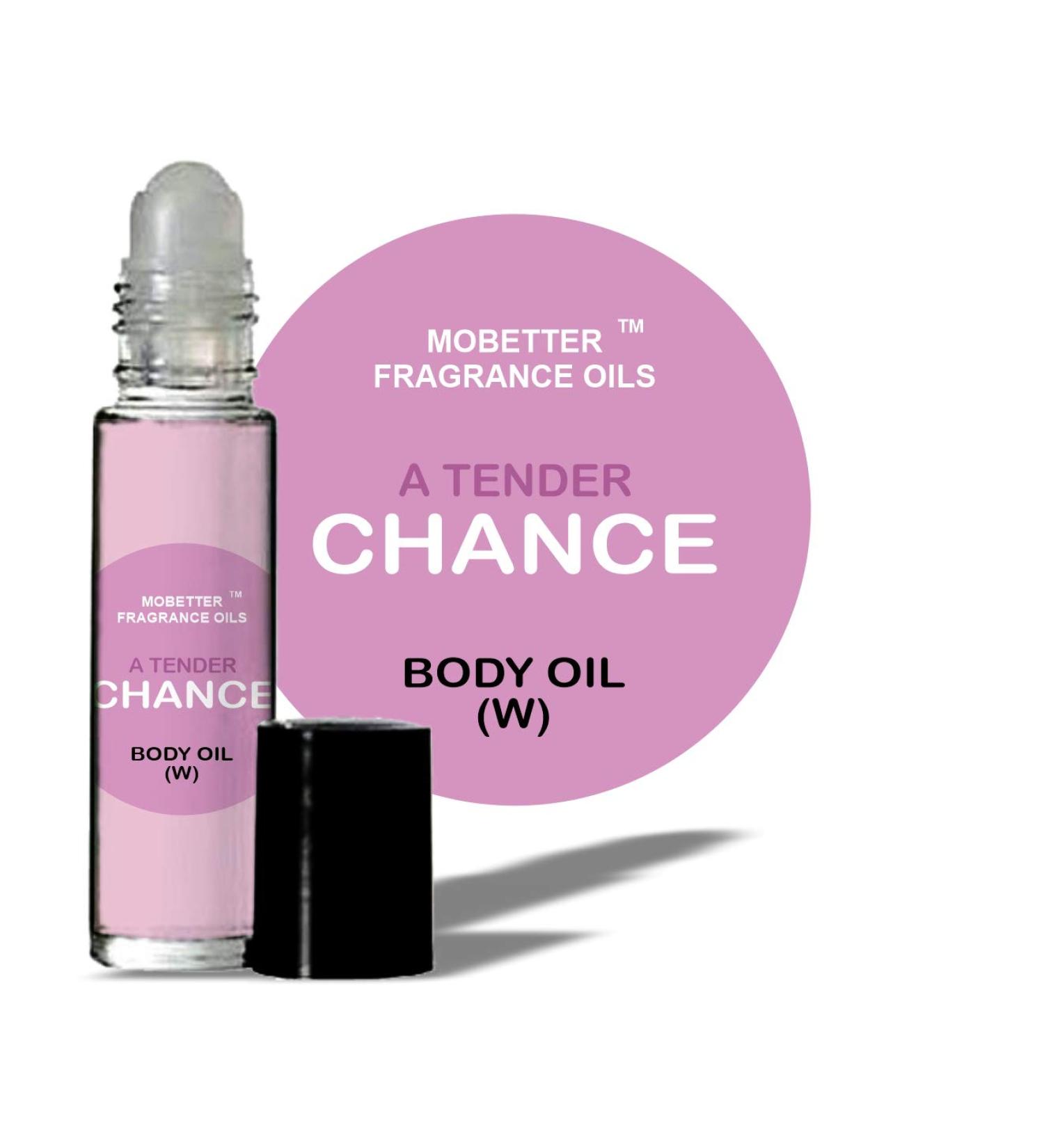 MOBETTER FRAGRANCE OILS A Tender Chance Perfume Fragrance Body Oil for Women floral fruity citrus sweet fresh spicy powdery white floral musky green iris 0.33 Fl Oz (Pack of 1)