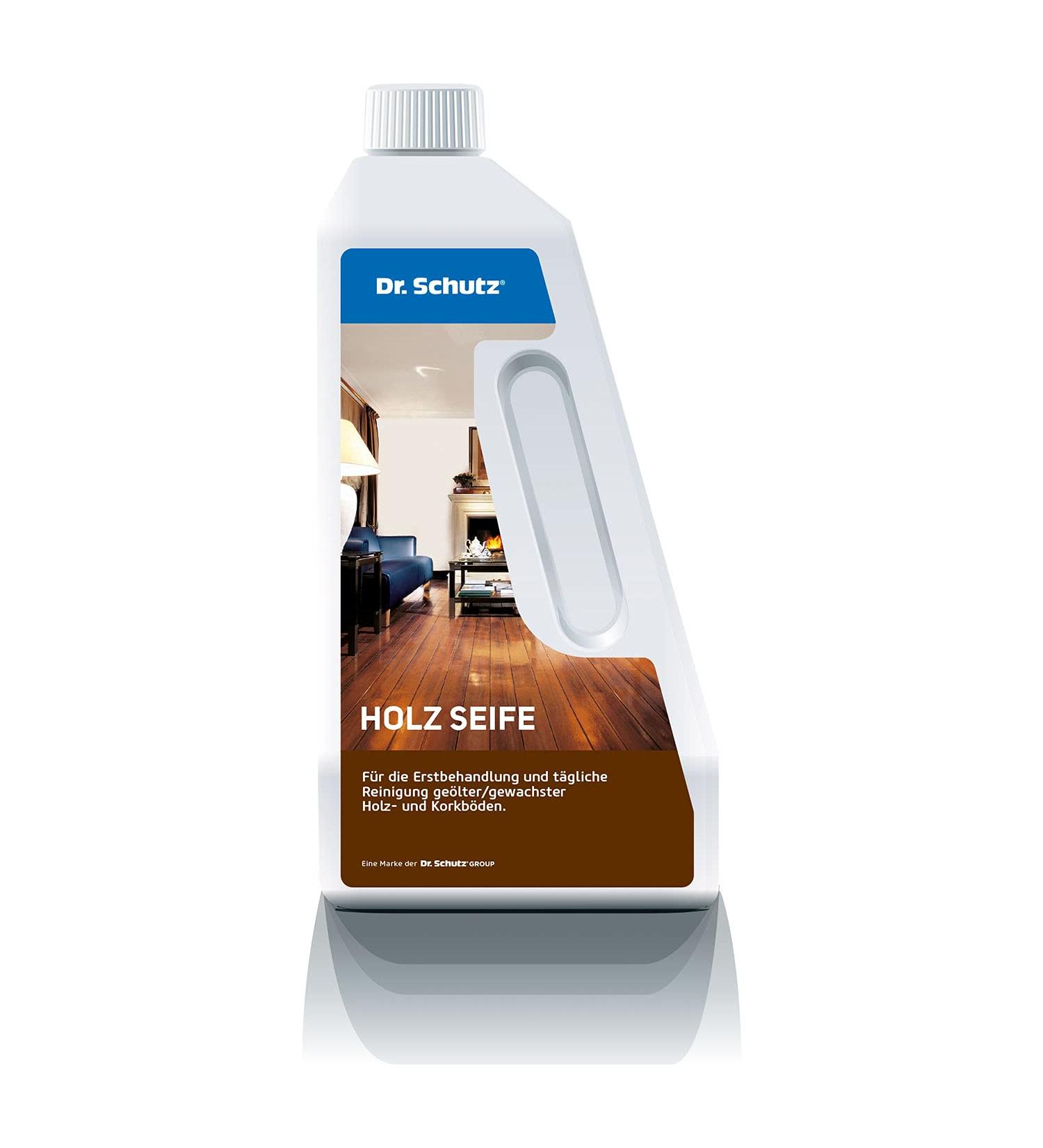 Dr. Schutz Wood Soap 750 ml | 2-in-1 Cleaning Care for Oiled Wooden Floors & Parquet | International Shipping - Buy Online on GoSupps.com