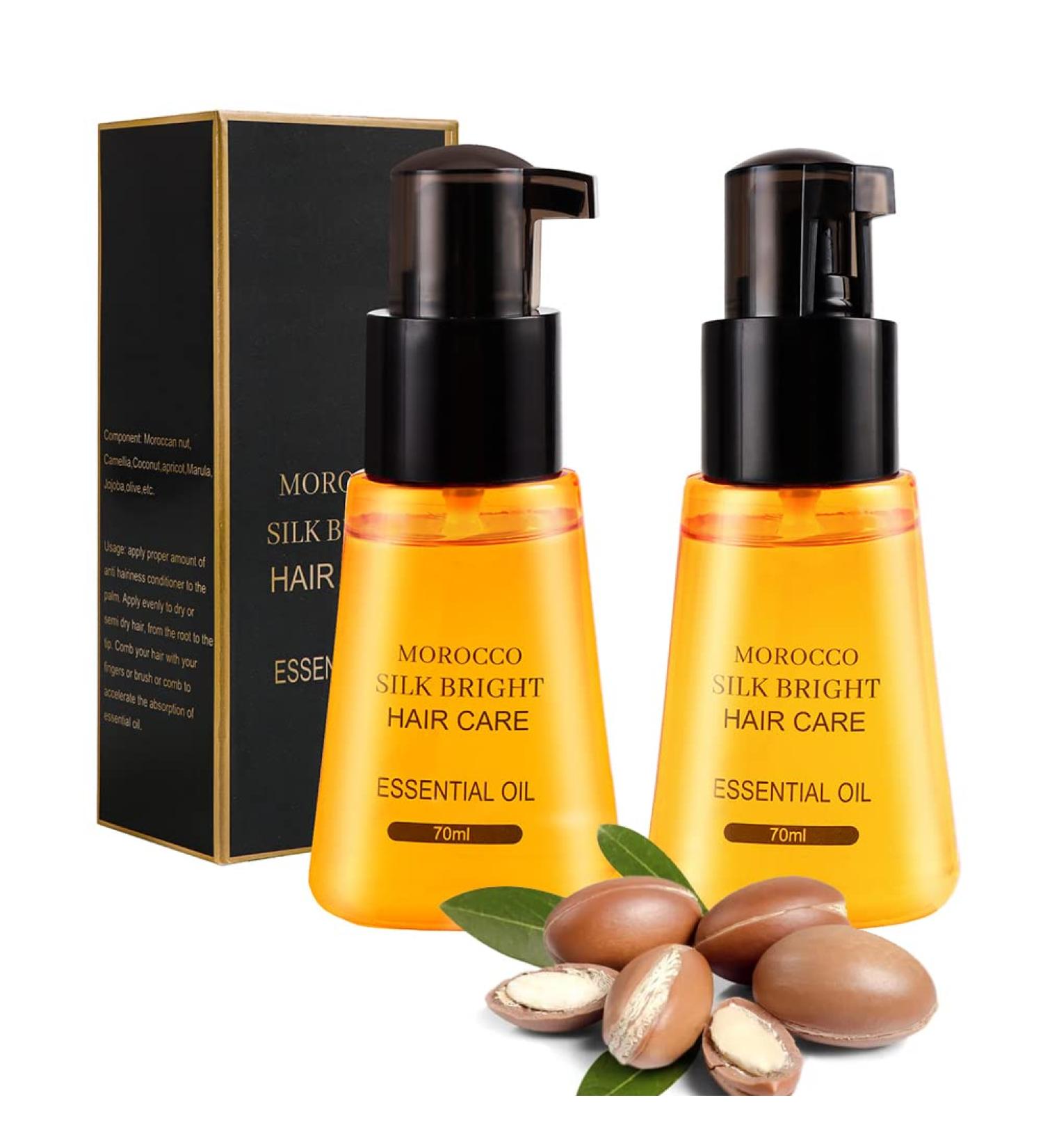 Shine Studio Anti Frizz Hair Serum - Morocco Silk Bright Hair Care (2pcs) - Buy Online on GoSupps.com