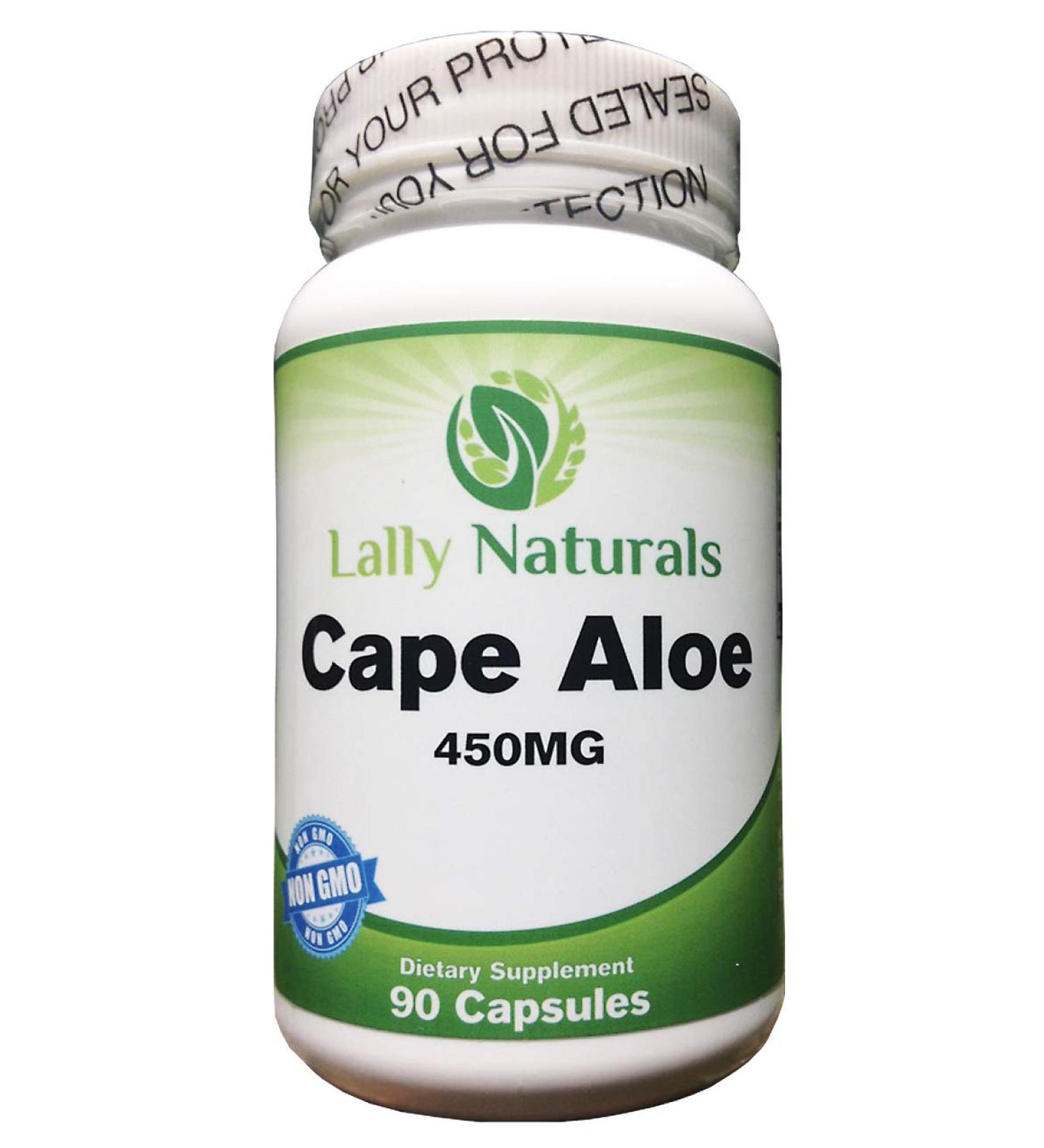 Cape Aloe 450mg Detox Capsules - Natural Laxative & Non-GMO African Cape Aloe Pills for Natural Relief (90 Capsules) - Buy Online on GoSupps.com