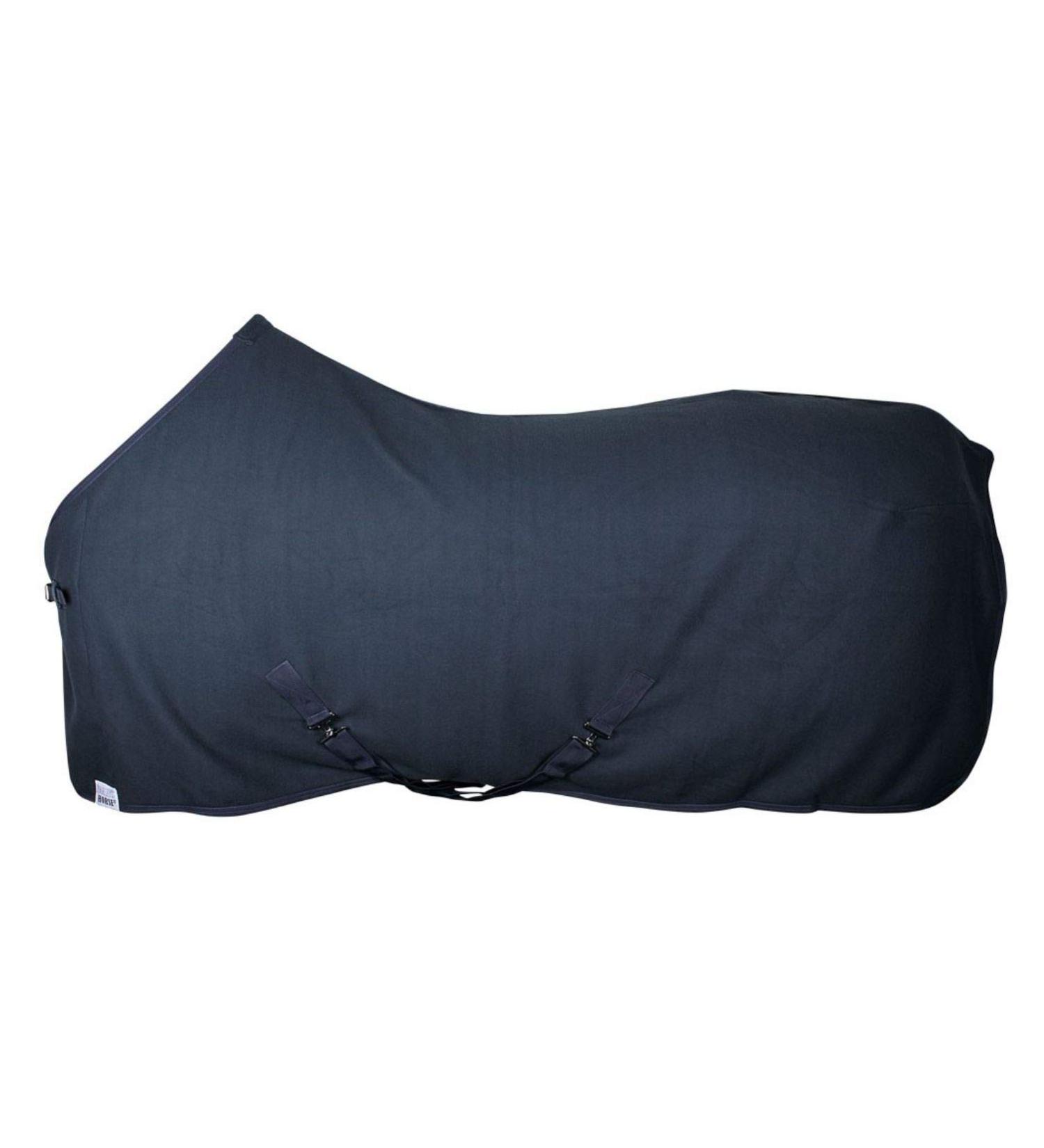 Netproshop Basic Horse Sweat Rug - Fleece Quality Sizes 105-155 Dark Blue Cross Surcingles - Buy Online on GoSupps.com