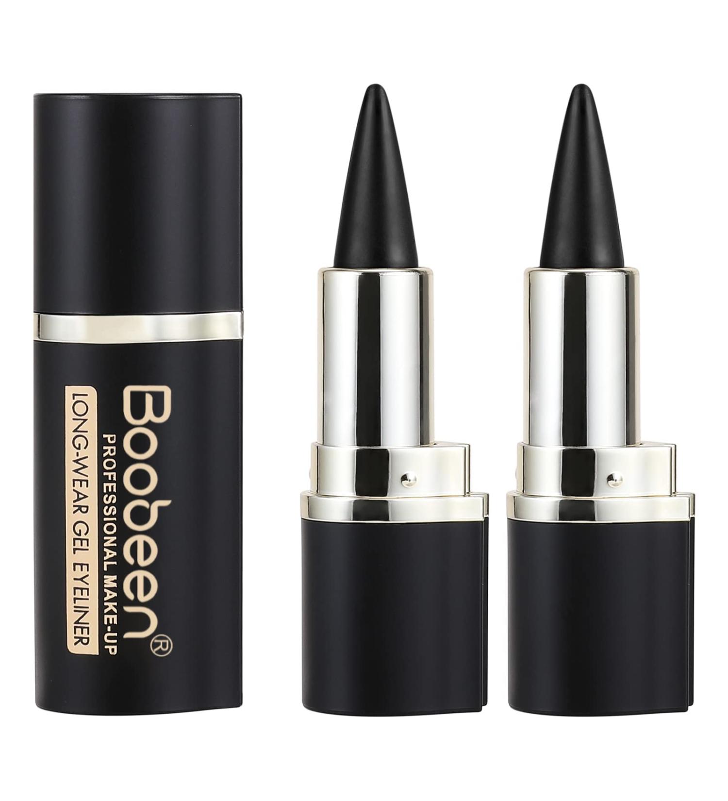Boobeen Black Eyeliner Pencil Pen Gel - Waterproof Smudge-proof Long Lasting Eye Makeup for Statement Looks (2 Pack) - Buy Online on GoSupps.com