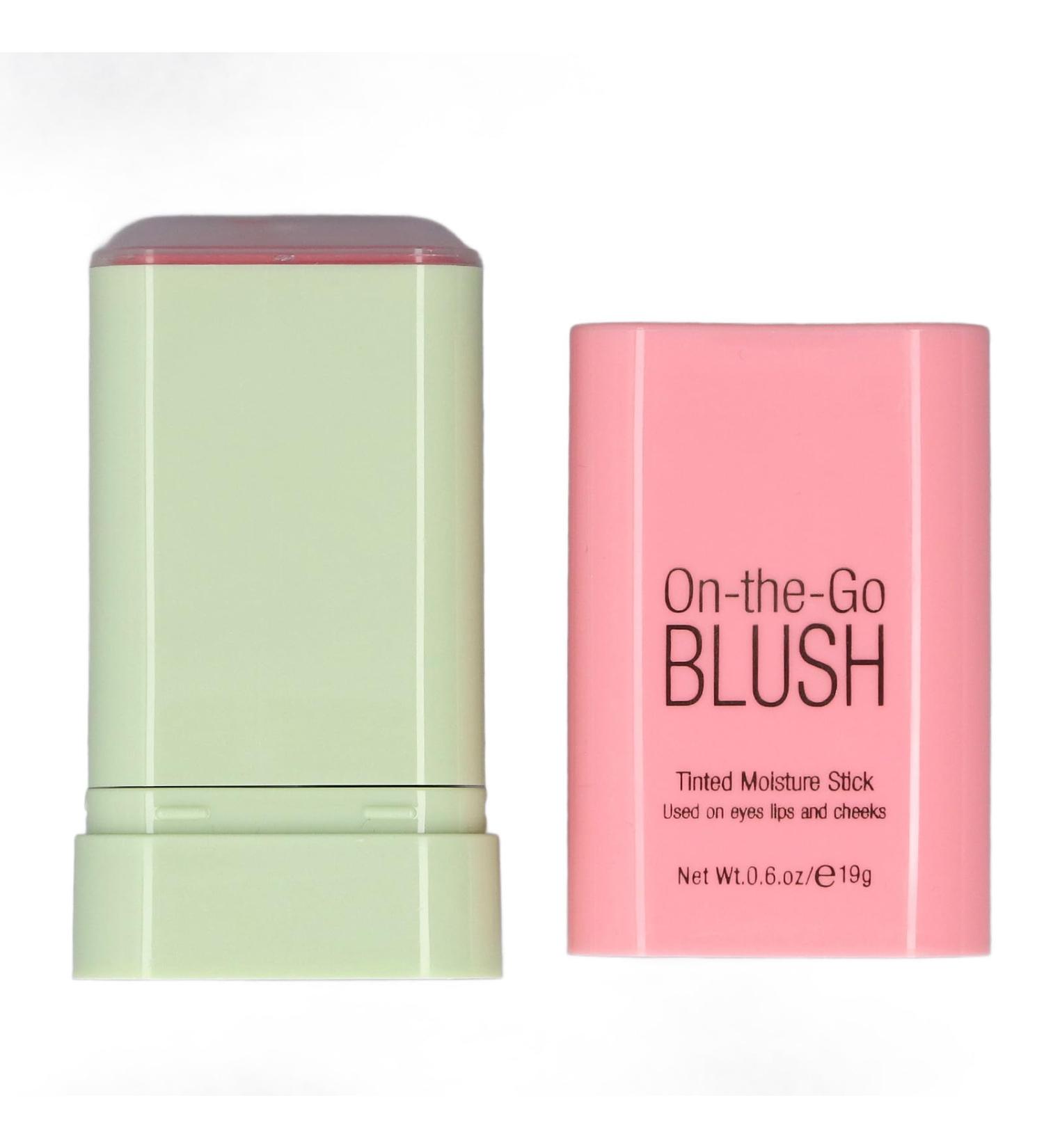 Cream Blush Stick Easy Apply Twist Stick Blush for Cheeks for Eyelids and Lips (1#shy pink) - Buy Online on GoSupps.com