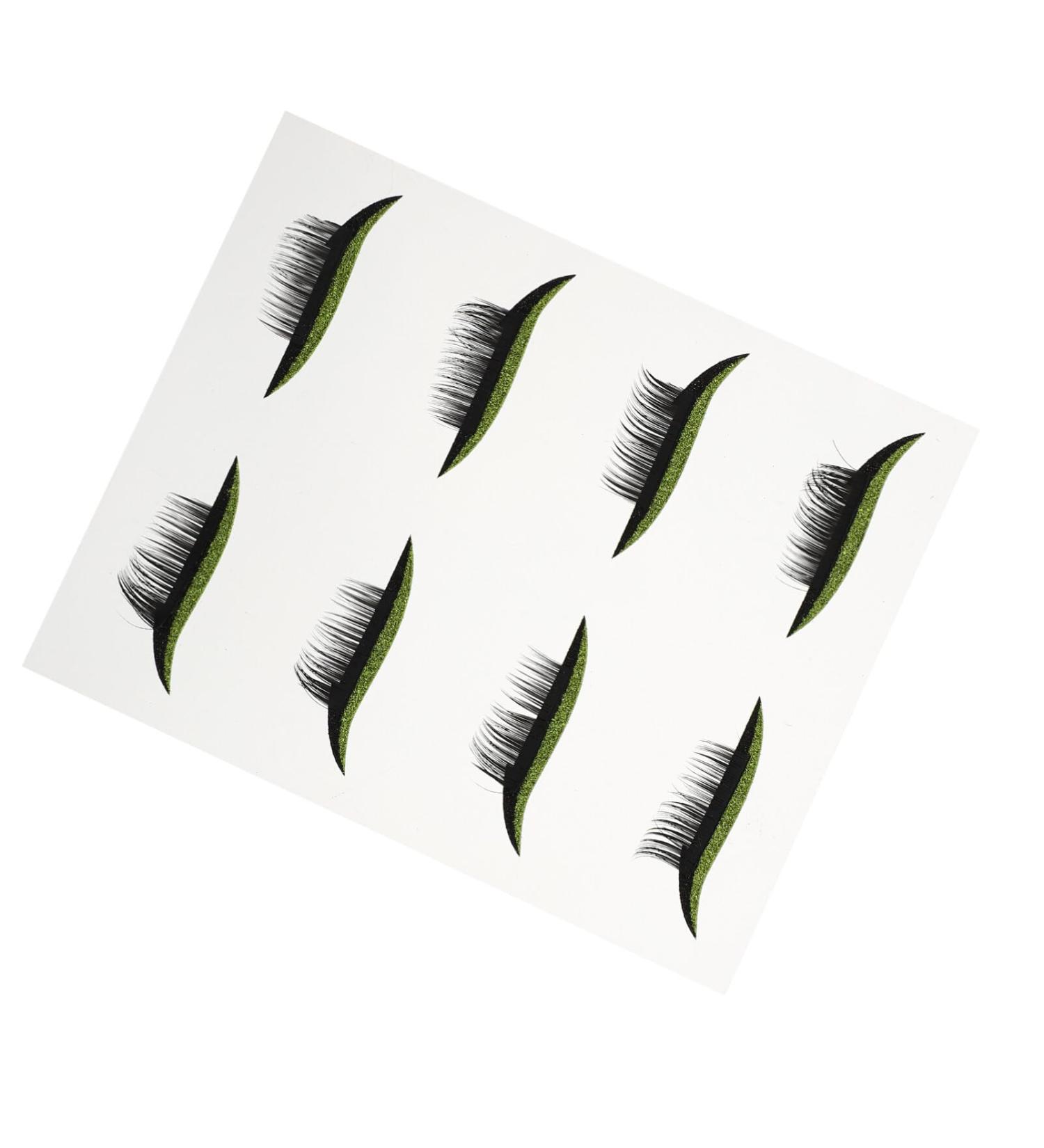 Beavorty 4 Pairs False Eyelashes Eye Makeup Sticker Eyeliner Eyelash Stickers Eyelashes Makeup Application Glitter Makeup Lash Decals Glitter Eyelid Stickers Miss Tool Plastic Self-adhesive - Buy Online on GoSupps.com