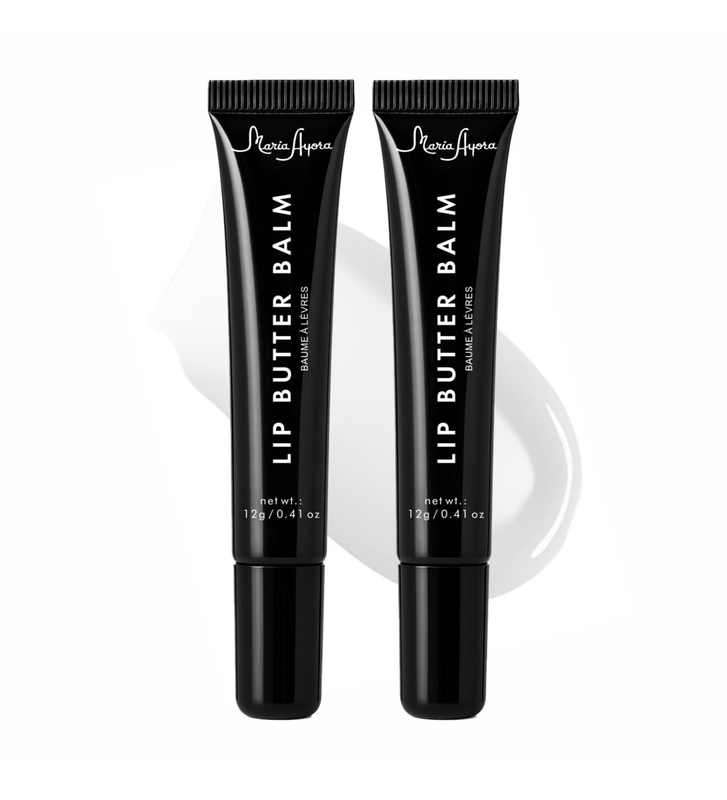 Deep Hydrating Lip Butter Balm- Glossy Lip Treatment with Shea Butter Vitamin E Peptides & Hyaluronic Acid - Vegan Non-Sticky Moisturizing Lip Care | 2-Pack (Clear-Unscented) - Buy Online on GoSupps.com