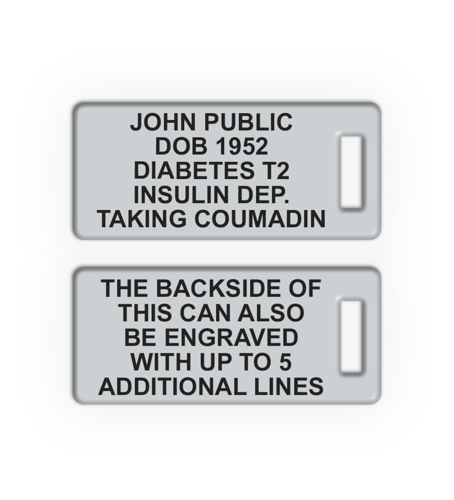 Replacement Elite Bracelet Acrylic Engraving Plate. Incl. Custom Engraving