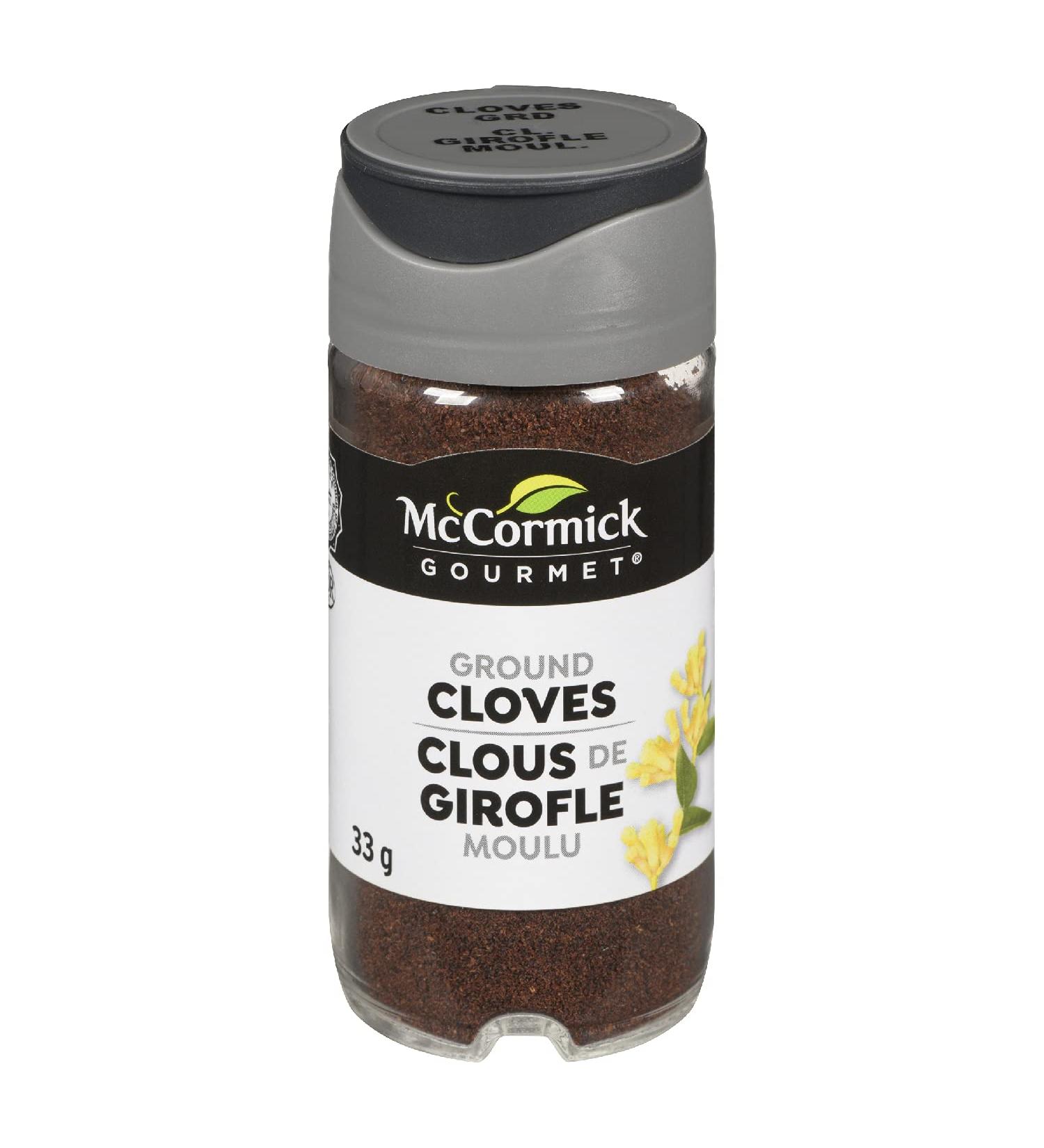 McCormick Gourmet (MCCO3) New Bottle Premium Quality Natural Herbs & Spices Ground Cloves 33g - Buy Online on GoSupps.com