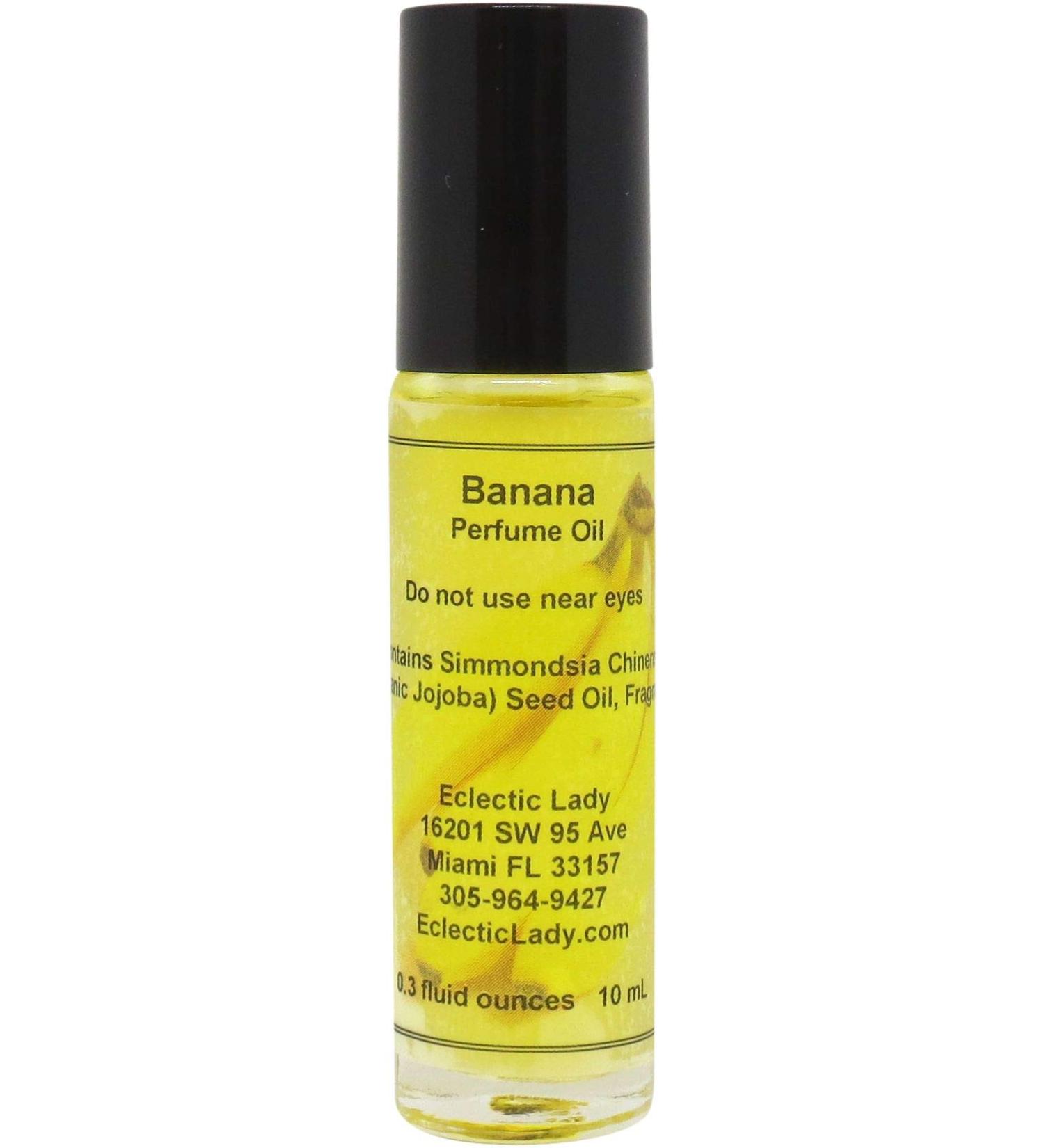 Eclectic Lady Banana Perfume Oil 0.3 Oz Portable Roll-On Fragrance with Long-Lasting Scent Delightful Essential Oils and Jojoba Oil For Daily Use 0.3 Fl Oz (Pack of 1) - Buy Online on GoSupps.com
