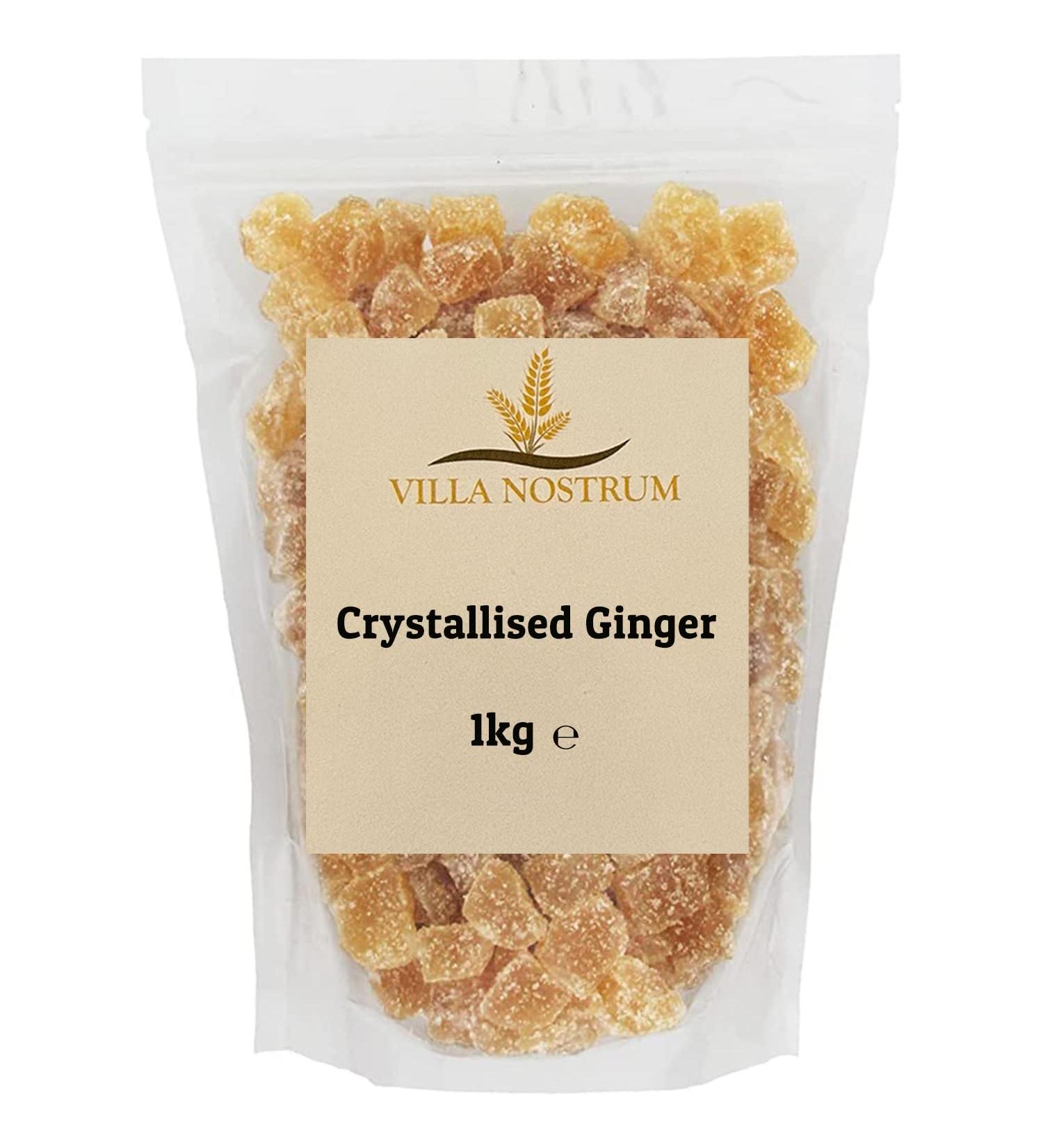 Villa Nostrum Crystallised Ginger 1kg - Premium Quality Ginger Snack - Buy Online on GoSupps.com