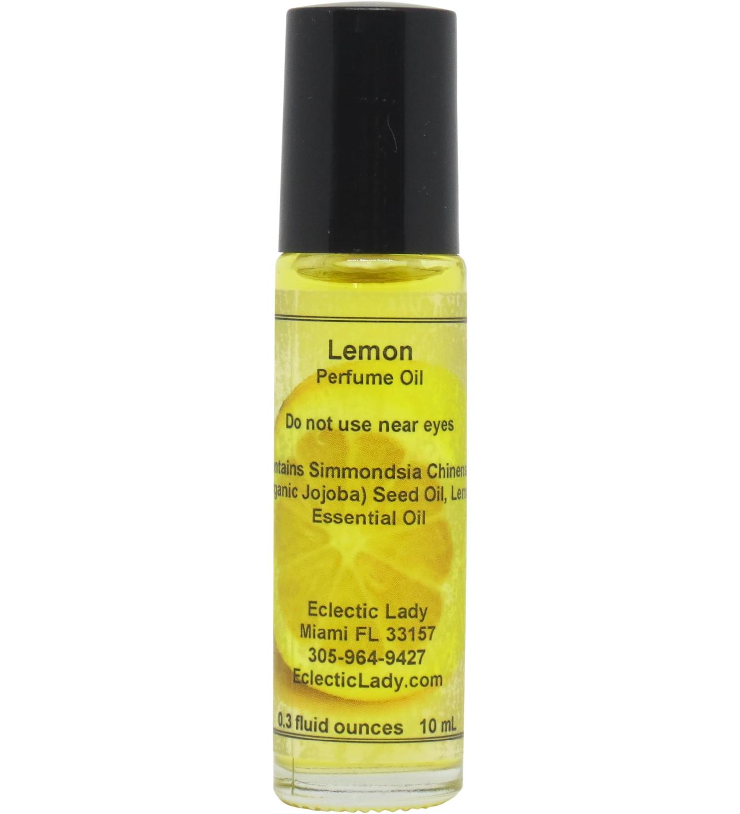 Eclectic Lady All Natural Lemon Perfume Oil 0.3 Oz Portable Roll-On Fragrance with Long-Lasting Scent Delightful Essential Oils and Jojoba Oil For Daily Use 0.3 Fl Oz (Pack of 1) - Buy Online on GoSupps.com