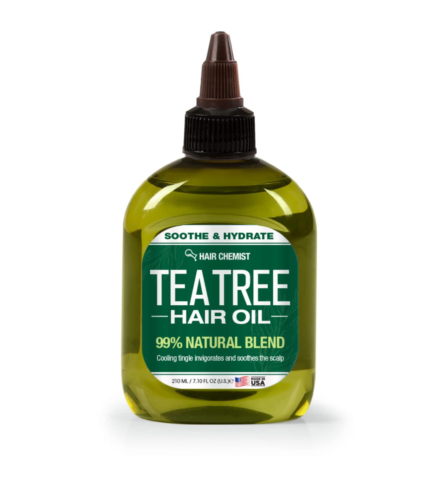 Hair Chemist Tea Tree Hair Oil 7.1 oz - Soothe & Hydrate with 99% Natural Blend - Buy Online on GoSupps.com