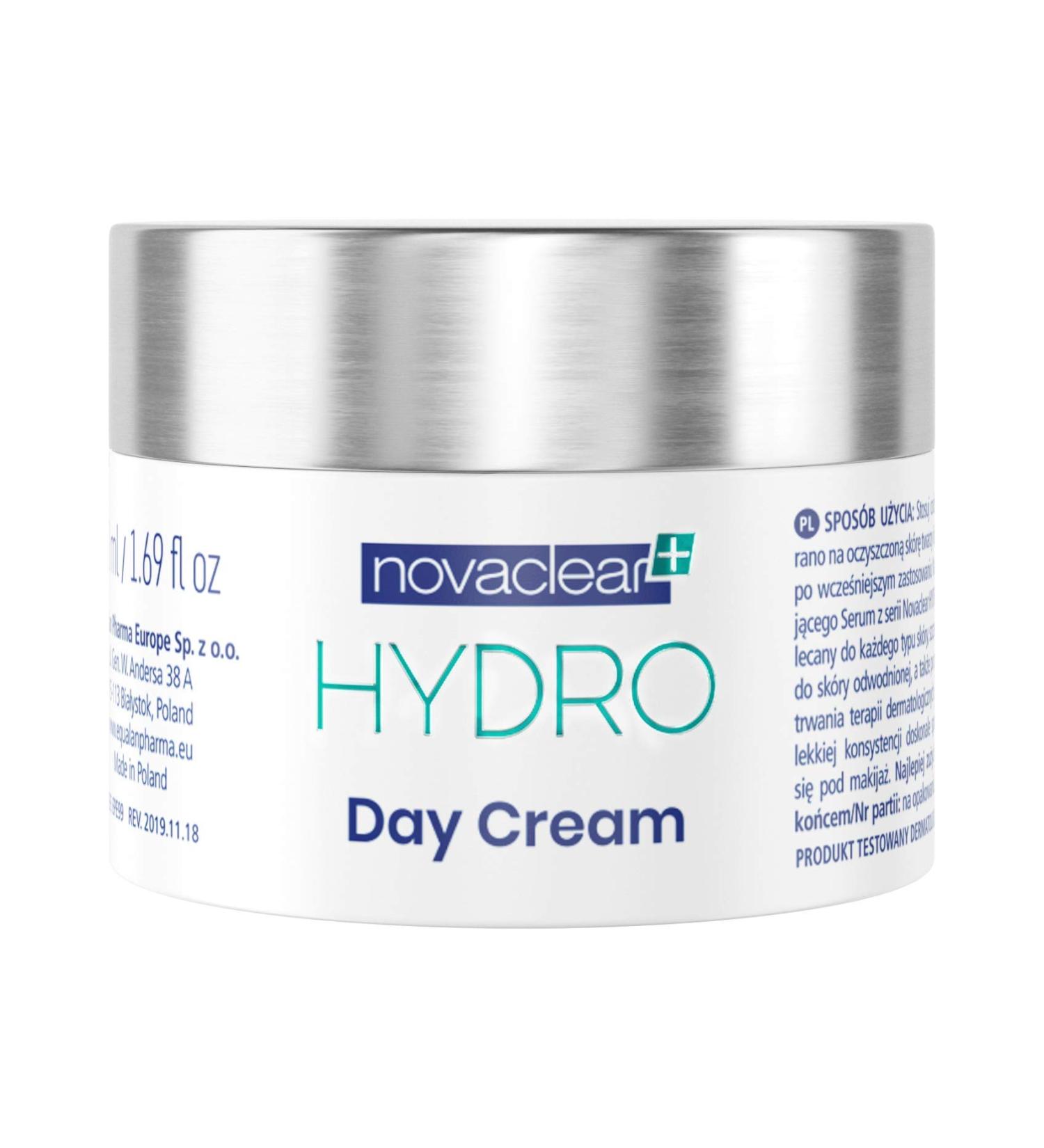 Equalan Pharma Hydro Day Cream Gel Cream Gel for Face 50 ml Day Cream Gel with 10% Low and Medium Molecular Hyaluronic Acid Cream with Vitamin E with Rose Hip and Green Tea Extract. - Buy Online on GoSupps.com