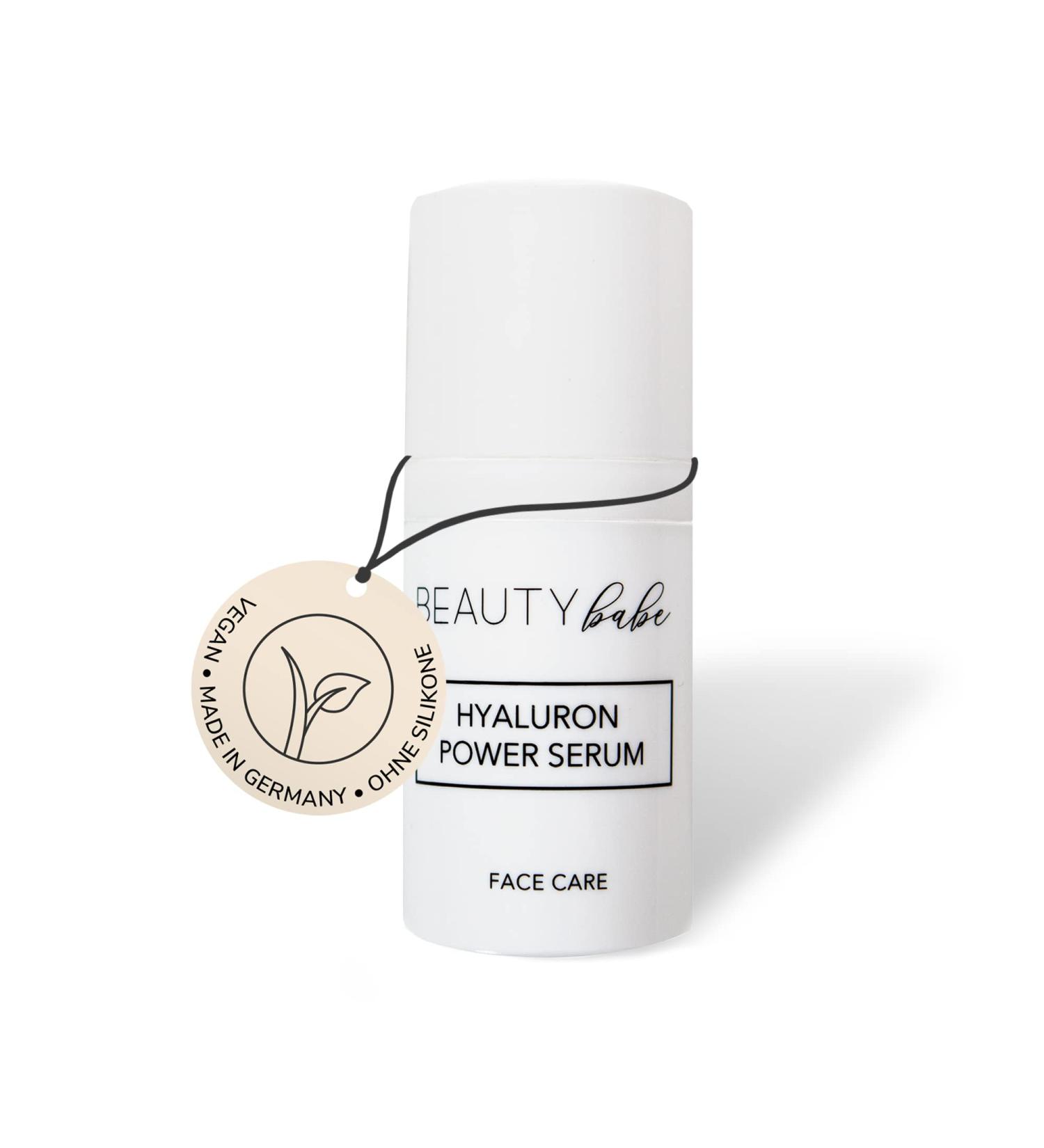  BEAUTY babe Hyaluron Power Serum - 30ml - Hyaluronic Acid Serum - Moisturising Face Serum - Sustainable Anti-Aging Care - Made in Germany - Buy Online on GoSupps.com