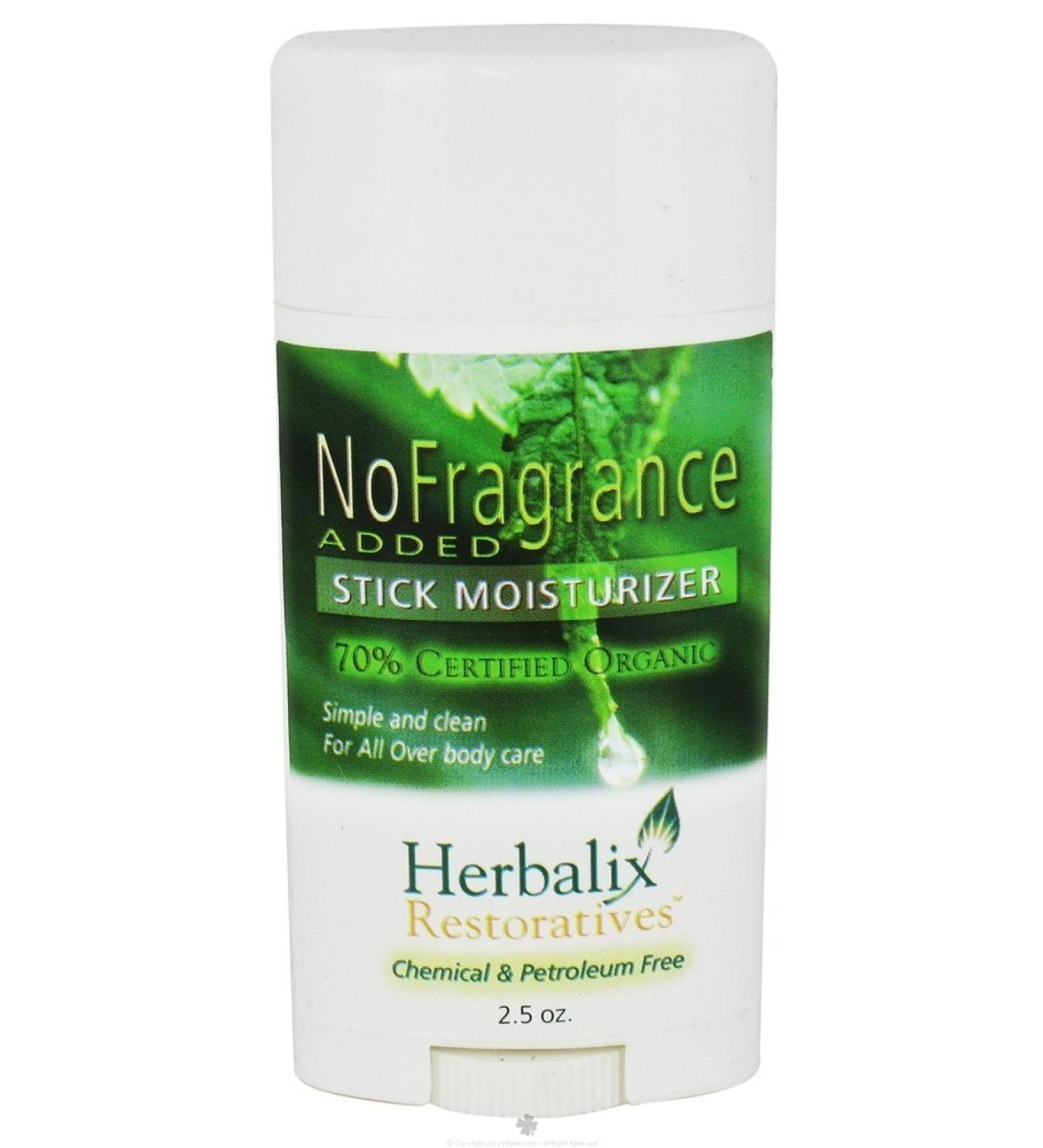 Organic No Added Fragrance Stick Moisturizer- 70% Certified Organic