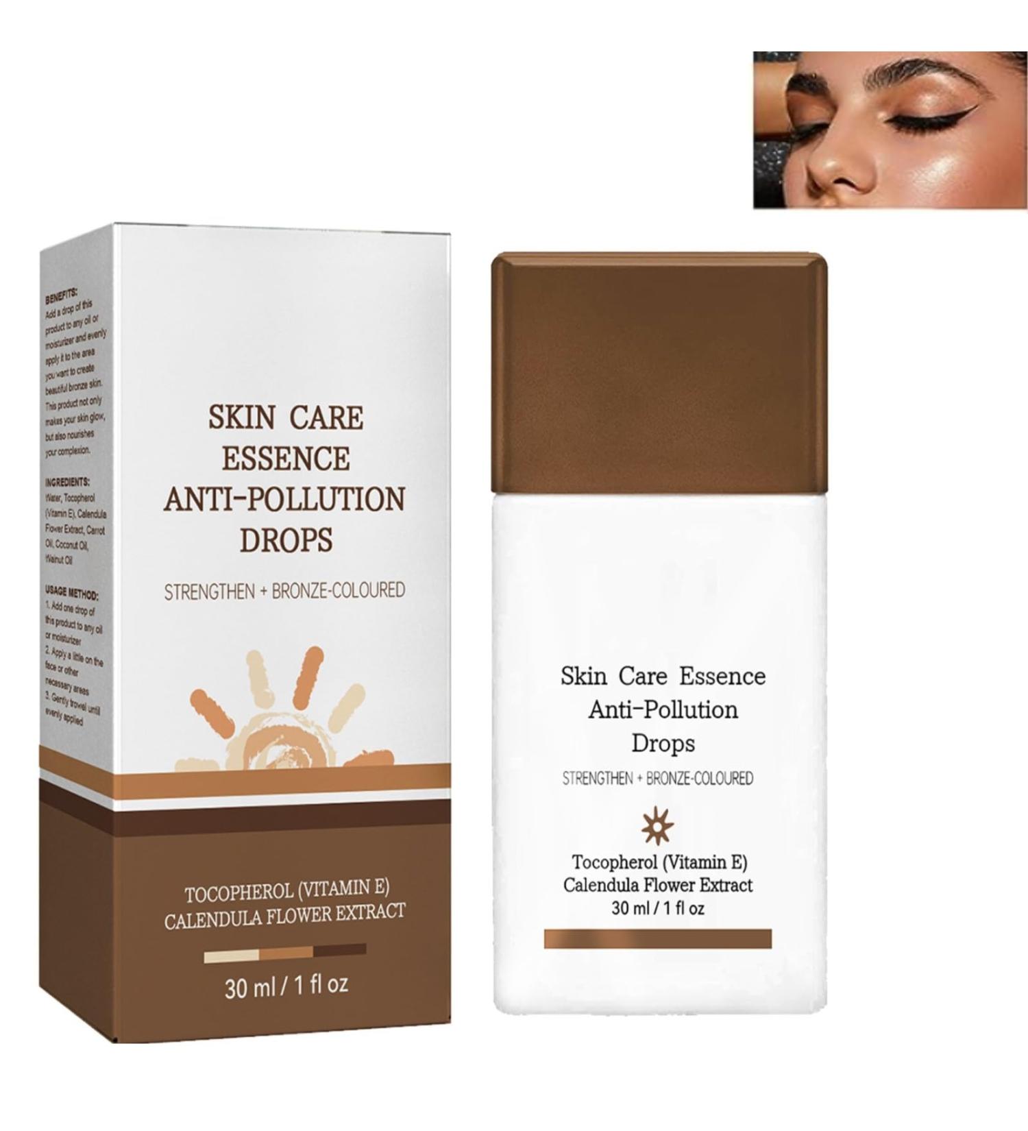 Shop Anti-Pollution Bronzing Drops - Drunk Elephant Liquid Bronzer for Face & Body | 30ml Skincare Essence - Buy Online on GoSupps.com