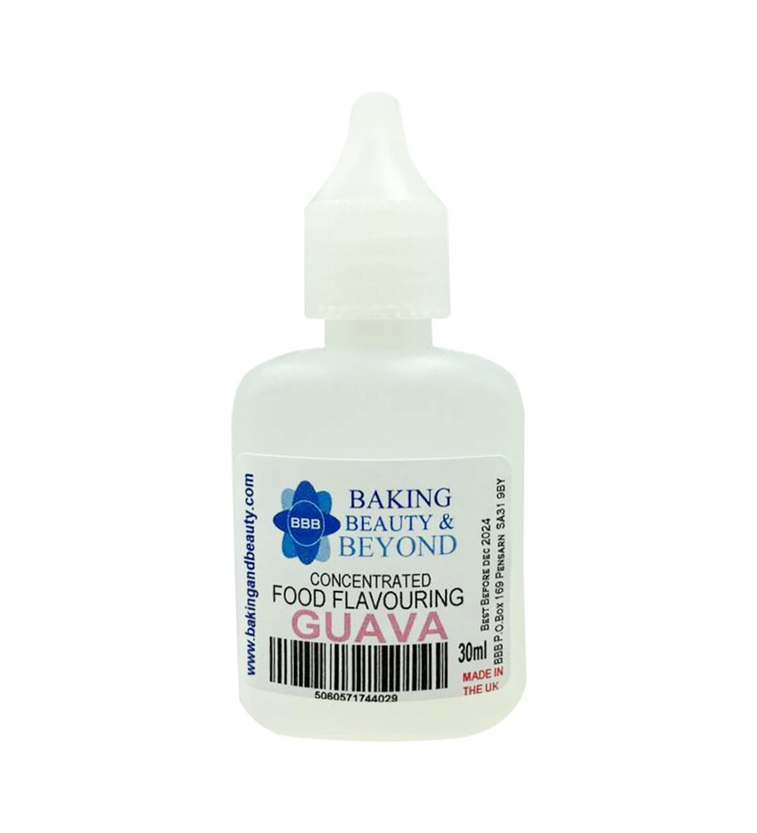 Baking Beauty and Beyond Concentrated Food Flavouring Oil - Dozen of Professional Quality Food Grade Flavouring Oil for Candy Making Baking Cooking Lip Balm and Lip Gloss - Guava (30ml) - Buy Online on GoSupps.com