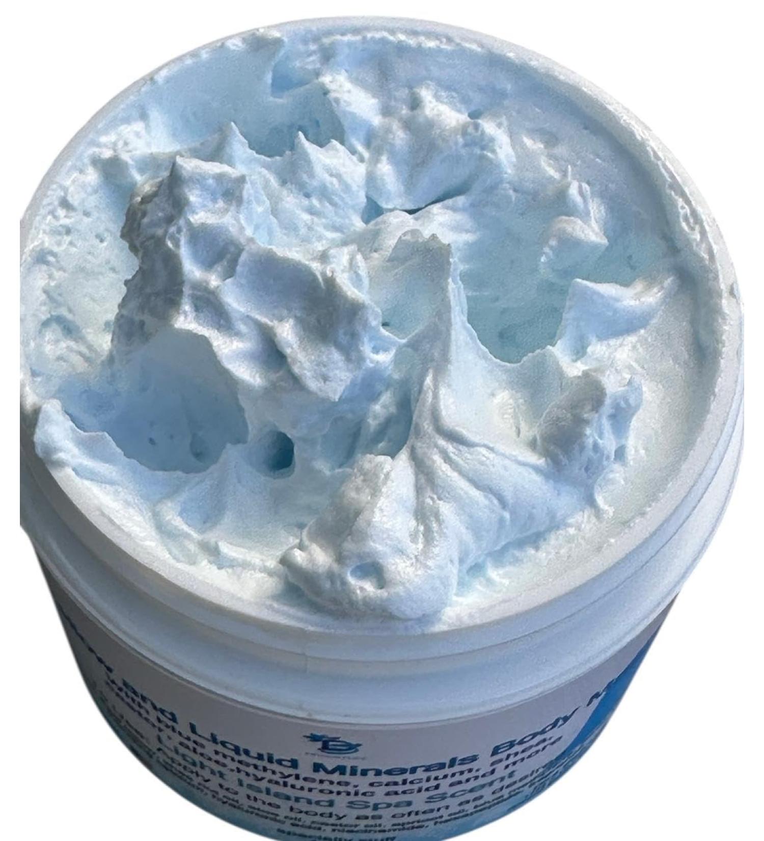 Diva Stuff Beef Tallow and Liquid Minerals Body Moisturizer Whipped With Calcium Blue Methylene Castor Oil Hyaluronic Acid and More Light Island Spa Scent 4oz - Buy Online on GoSupps.com