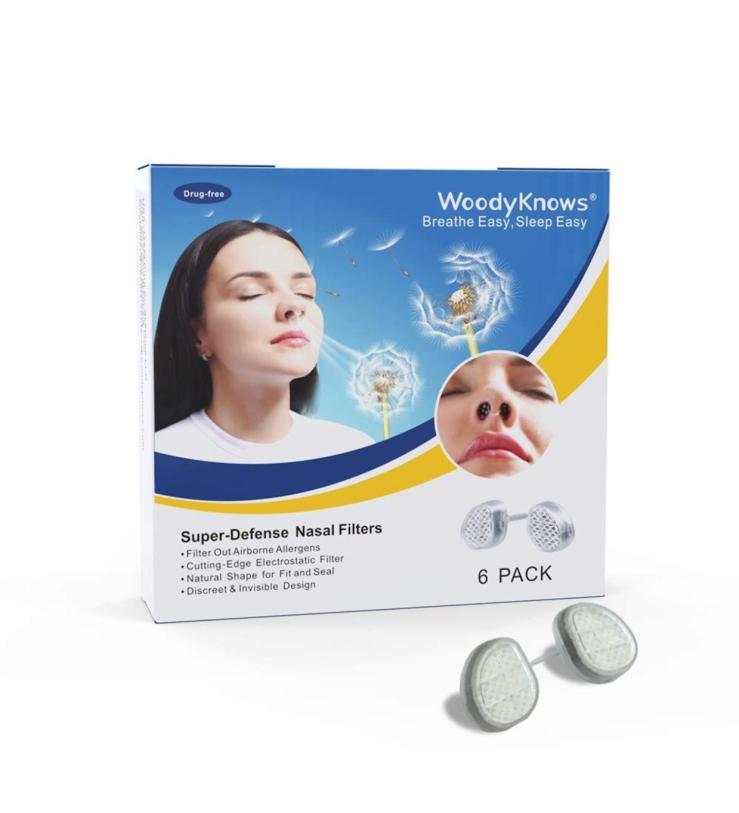 Buy WoodyKnows Super Defense Nose Filters - Narrow Size M (6 Pack) | International Shipping Available - Buy Online on GoSupps.com