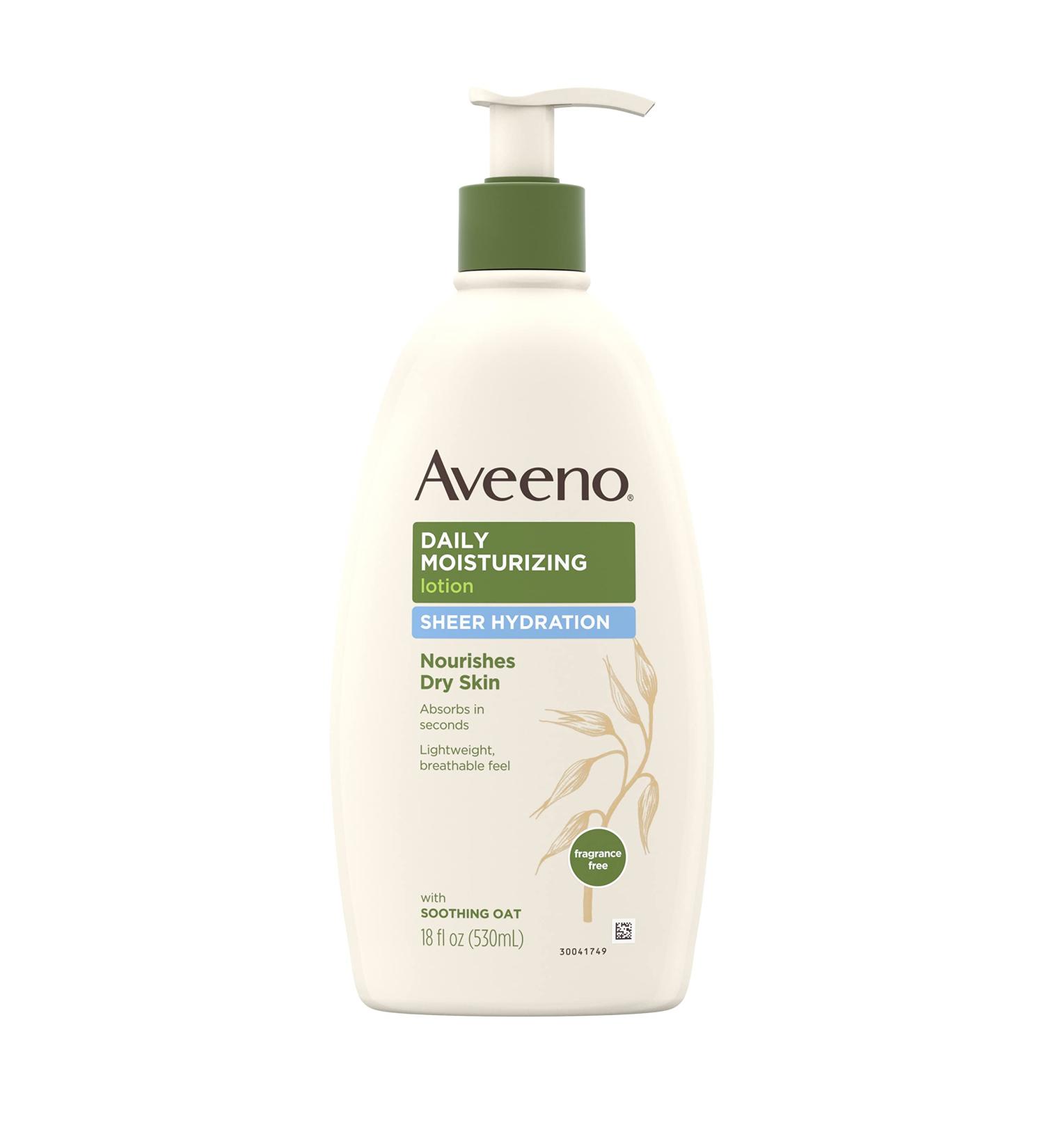 Aveeno Sheer Hydration Daily Moisturizing Lotion - 18 fl oz, for Dry Skin, Lightweight & Fast-Absorbing Body Moisturizer - Buy Online on GoSupps.com