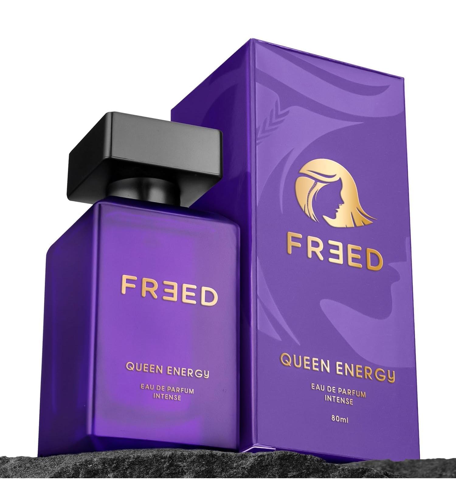 Queen Energy EDP Perfume for Women 80ml | Patchouli Earthy Cedarwood Vanilla | Intense & Long Lasting Woody Eau De Parfum | Best Gift for Women - Buy Online on GoSupps.com