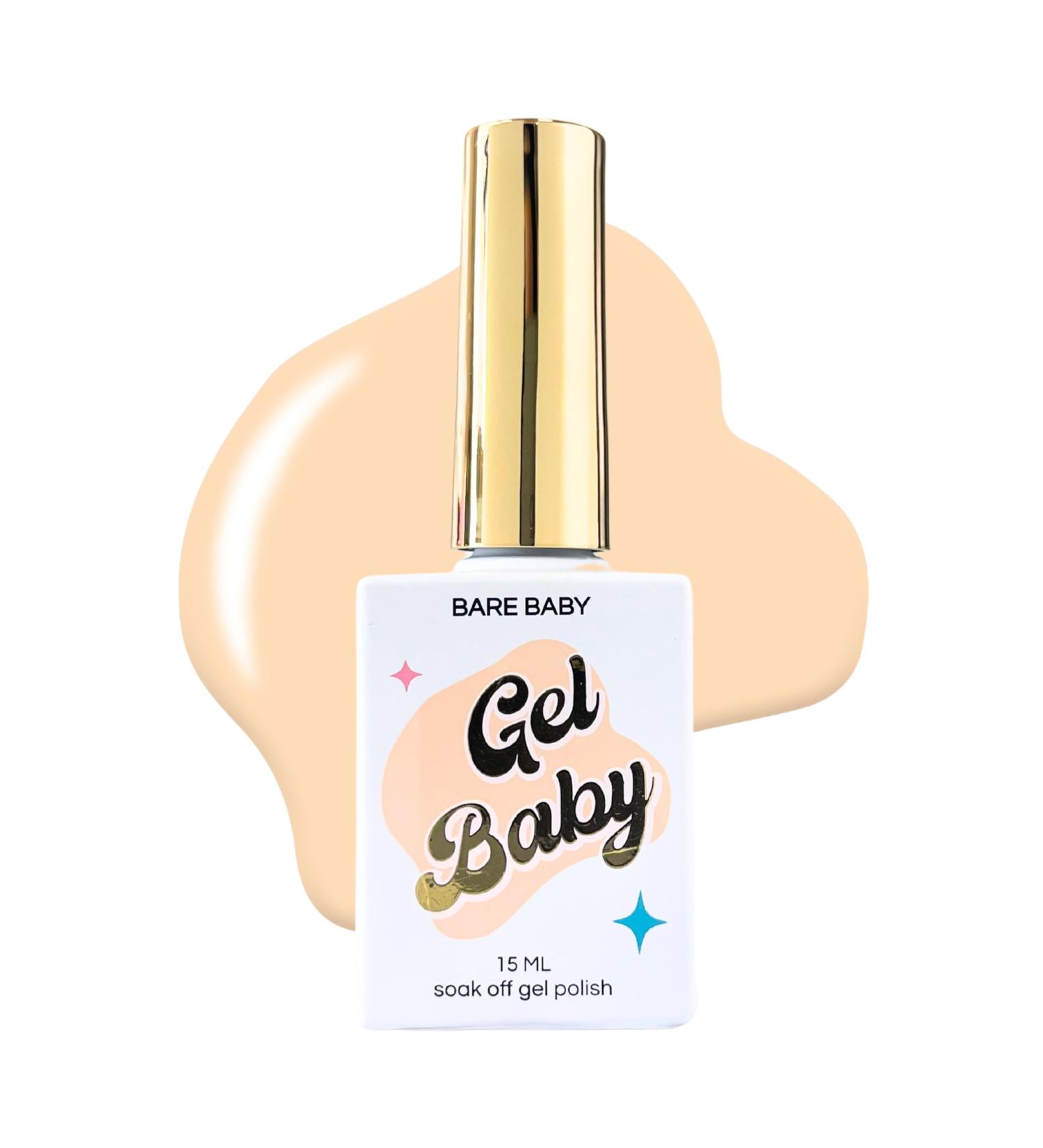 Twinkled T Gel Baby Gel Nail Polish - Long Lasting 15ml Soak Off UV/LED Gel for Nail Art (Bare Baby) - International Shipping - Buy Online on GoSupps.com