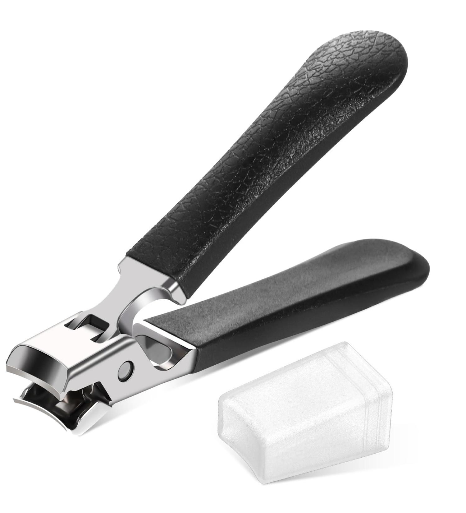 Heavy Duty Nail Clippers for Thick Nails - Large Handle Toenail Clippers for Men and Women - Black - Buy Online on GoSupps.com