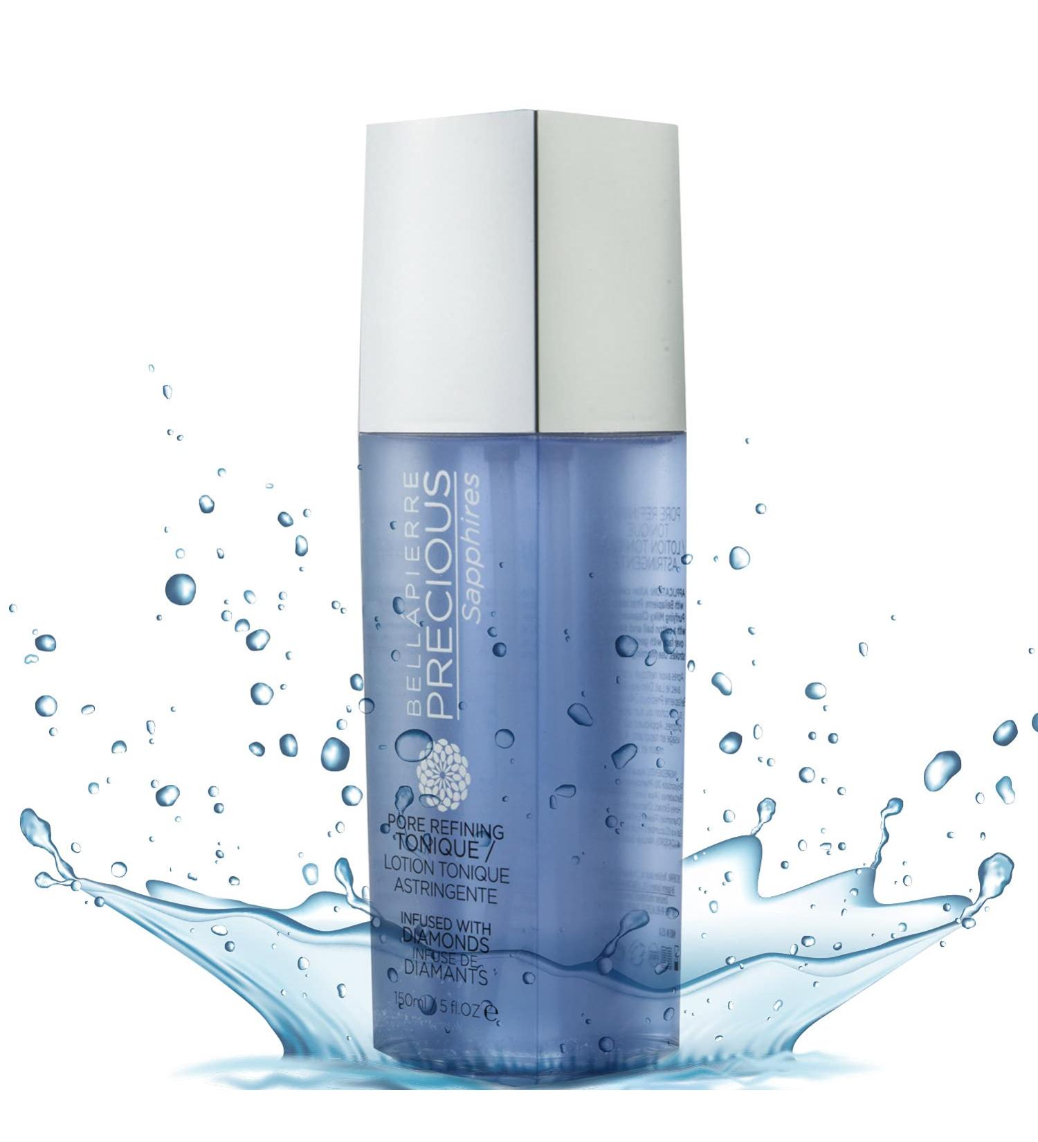 Bellapierre Precious Sapphires Diamond-Infused Pore Refining Tonique | All Natural Toner Gently Removes Makeup & Residue | Chamomile Honey & Cucumber Extracts for Soothing Refreshment - 150ml Facial Toner - Buy Online on GoSupps.com